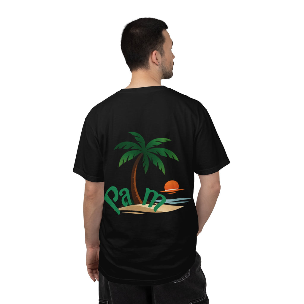 Palm Tree Sunset T-shirt | Tropical Beach Graphic