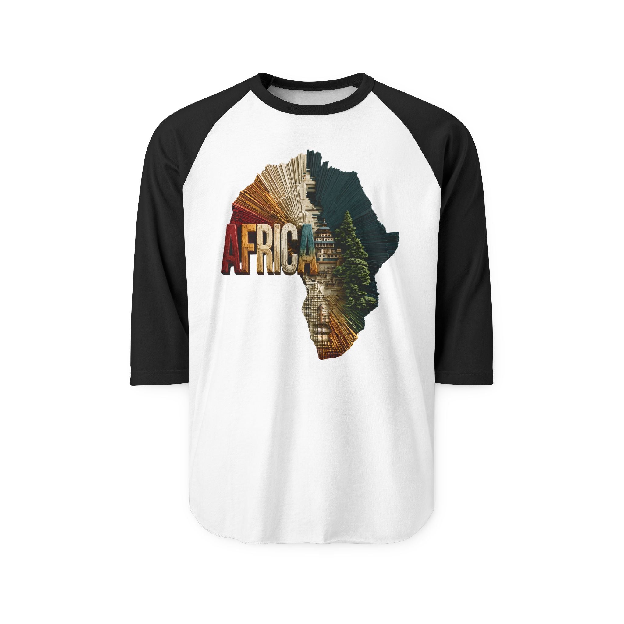 Unisex Three-Quarter Sleeve Raglan Shirt