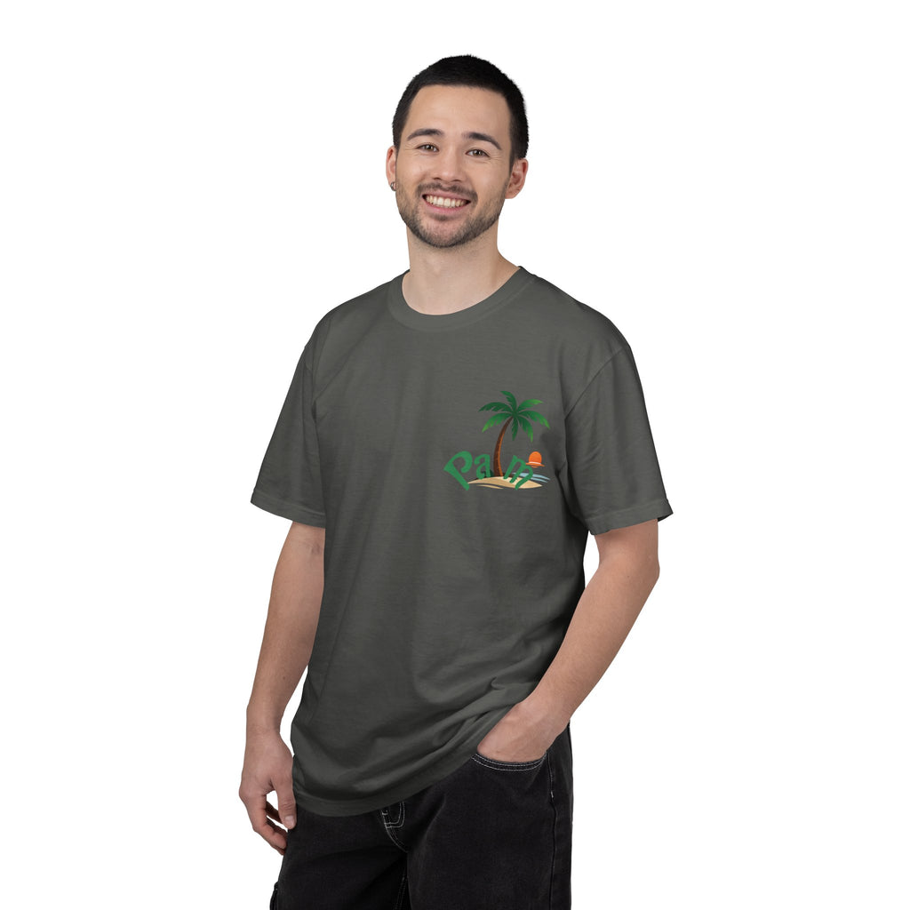 Palm Tree Sunset T-shirt | Tropical Beach Graphic