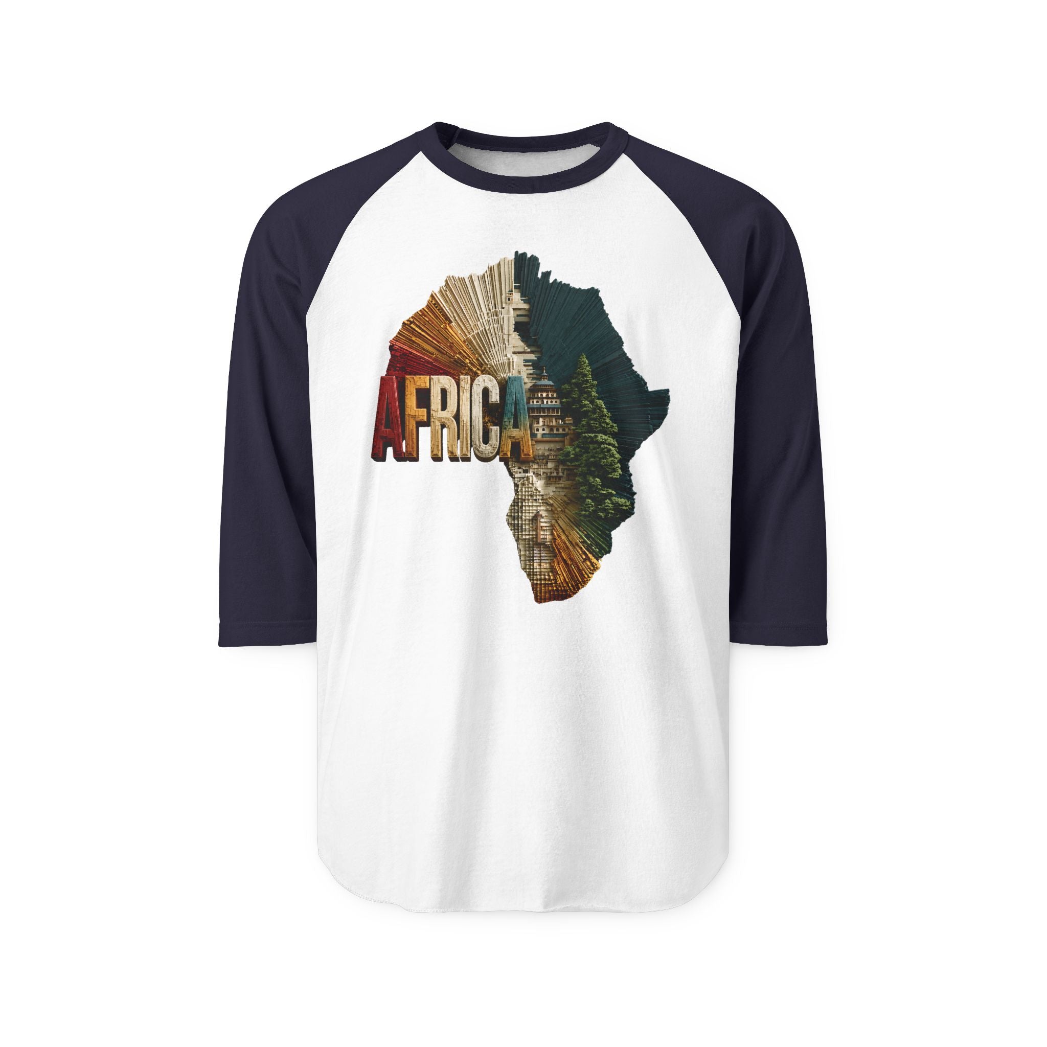 Unisex Three-Quarter Sleeve Raglan Shirt