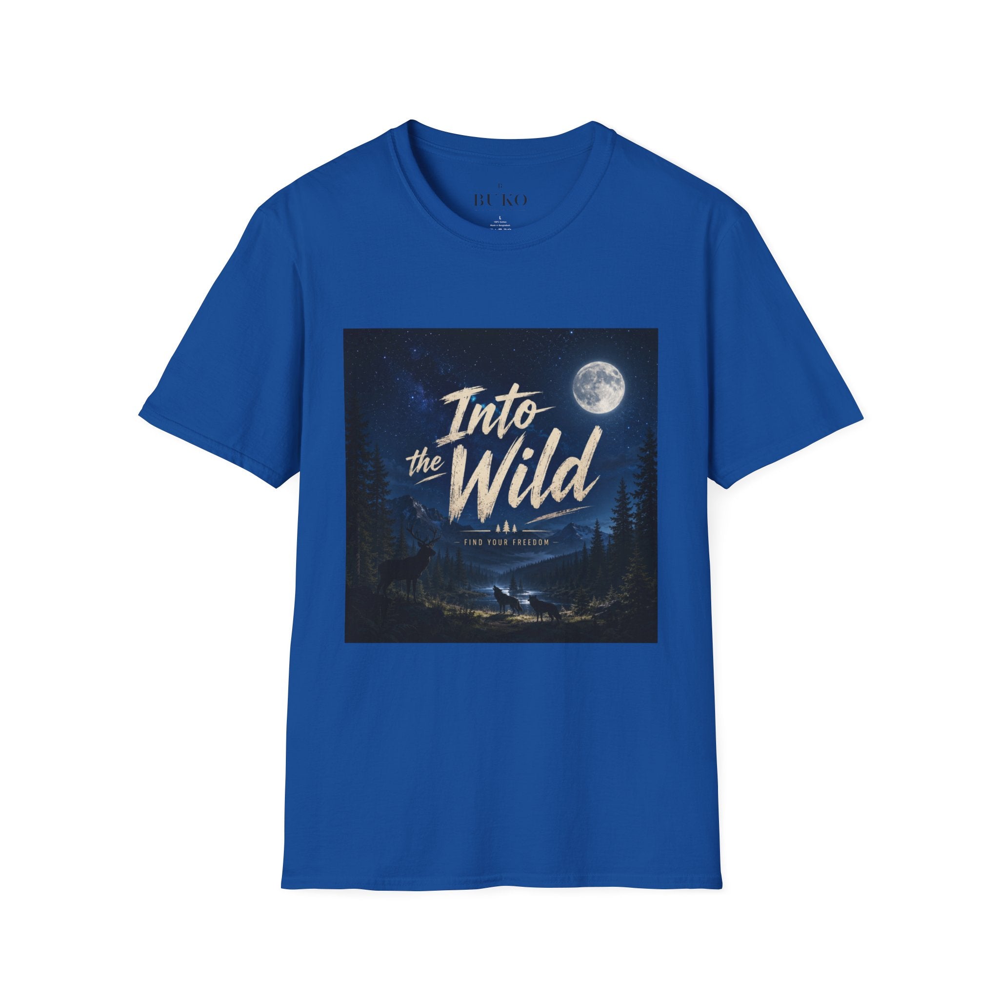 Into the Wild T-Shirt — Moonlit Forest Adventure Tee
