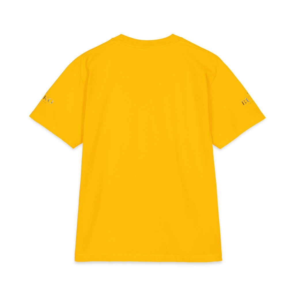 BUKO Gold Logo T‑Shirt — Minimalist Branded White Tee