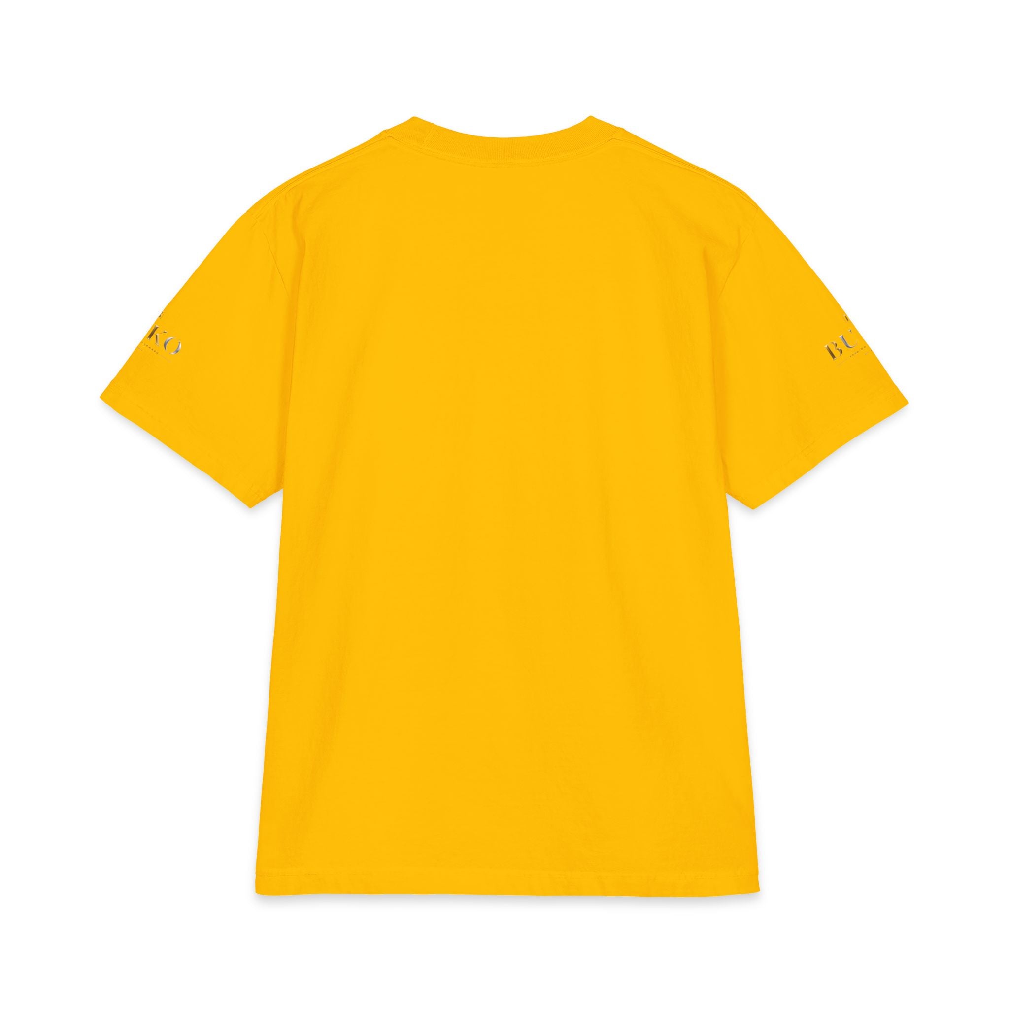 BUKO Gold Logo T‑Shirt — Minimalist Branded White Tee