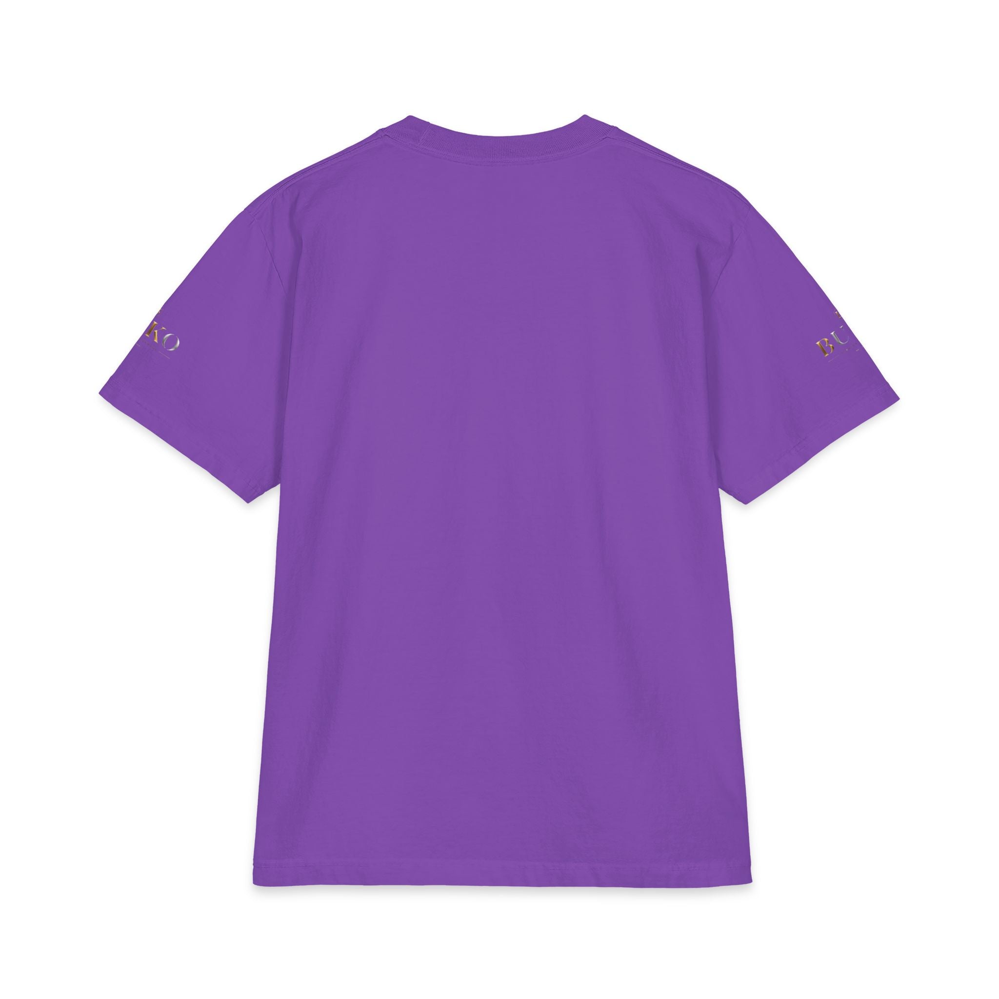 BUKO Gold Logo T‑Shirt — Minimalist Branded White Tee