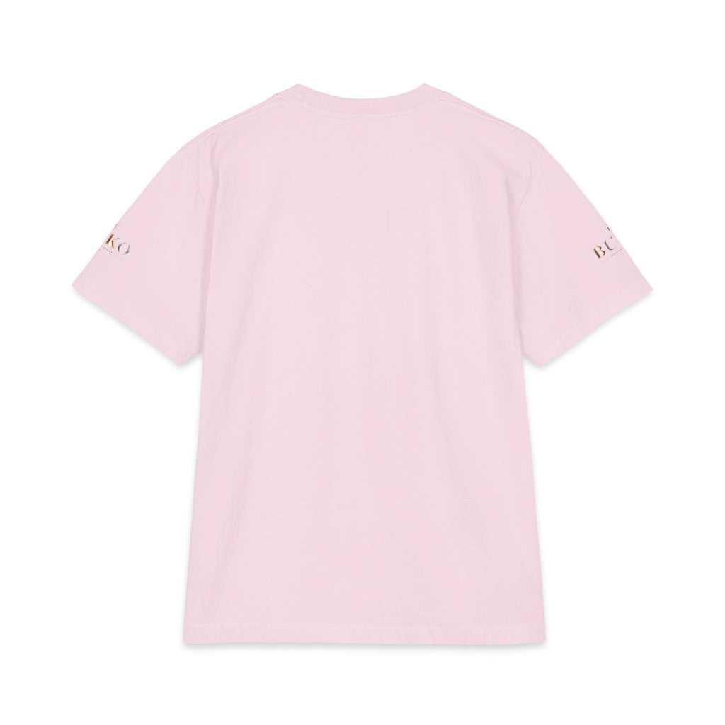 BUKO Gold Logo T‑Shirt — Minimalist Branded White Tee