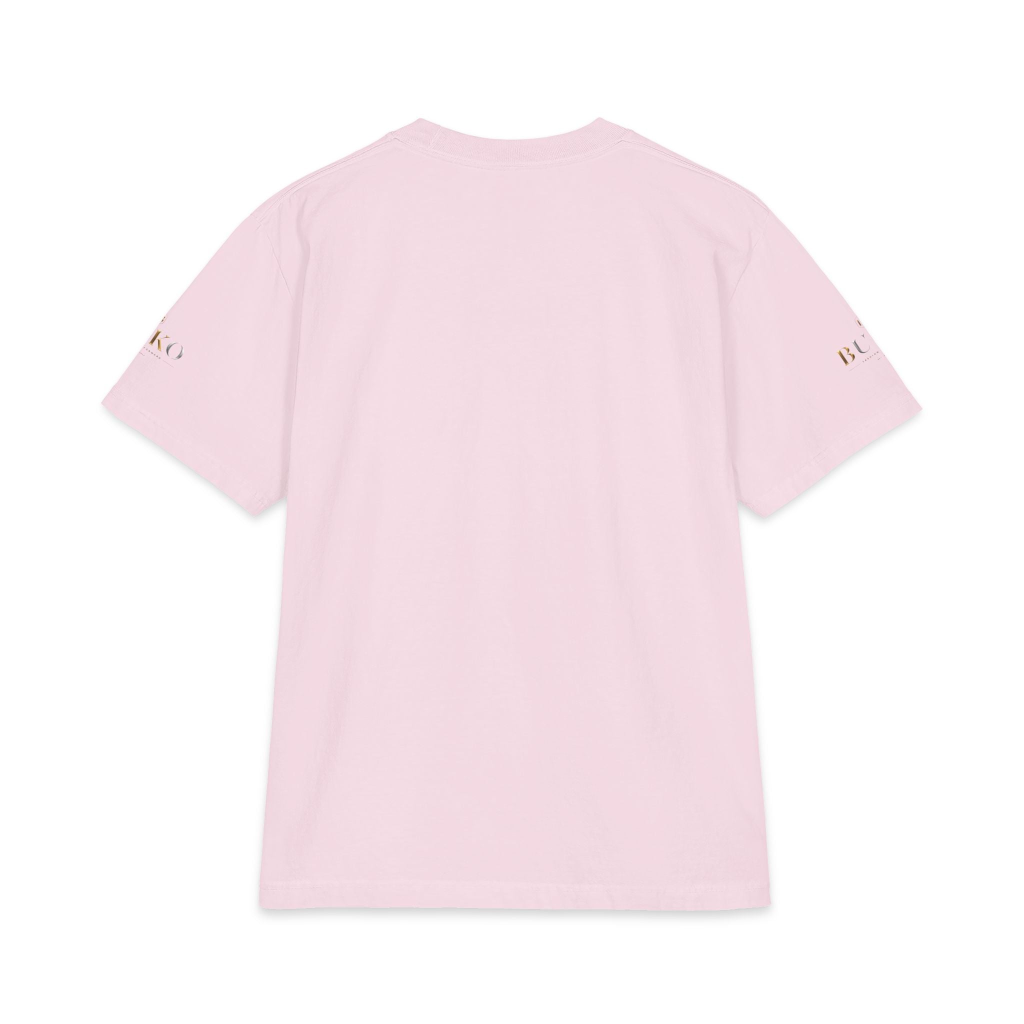 BUKO Gold Logo T‑Shirt — Minimalist Branded White Tee