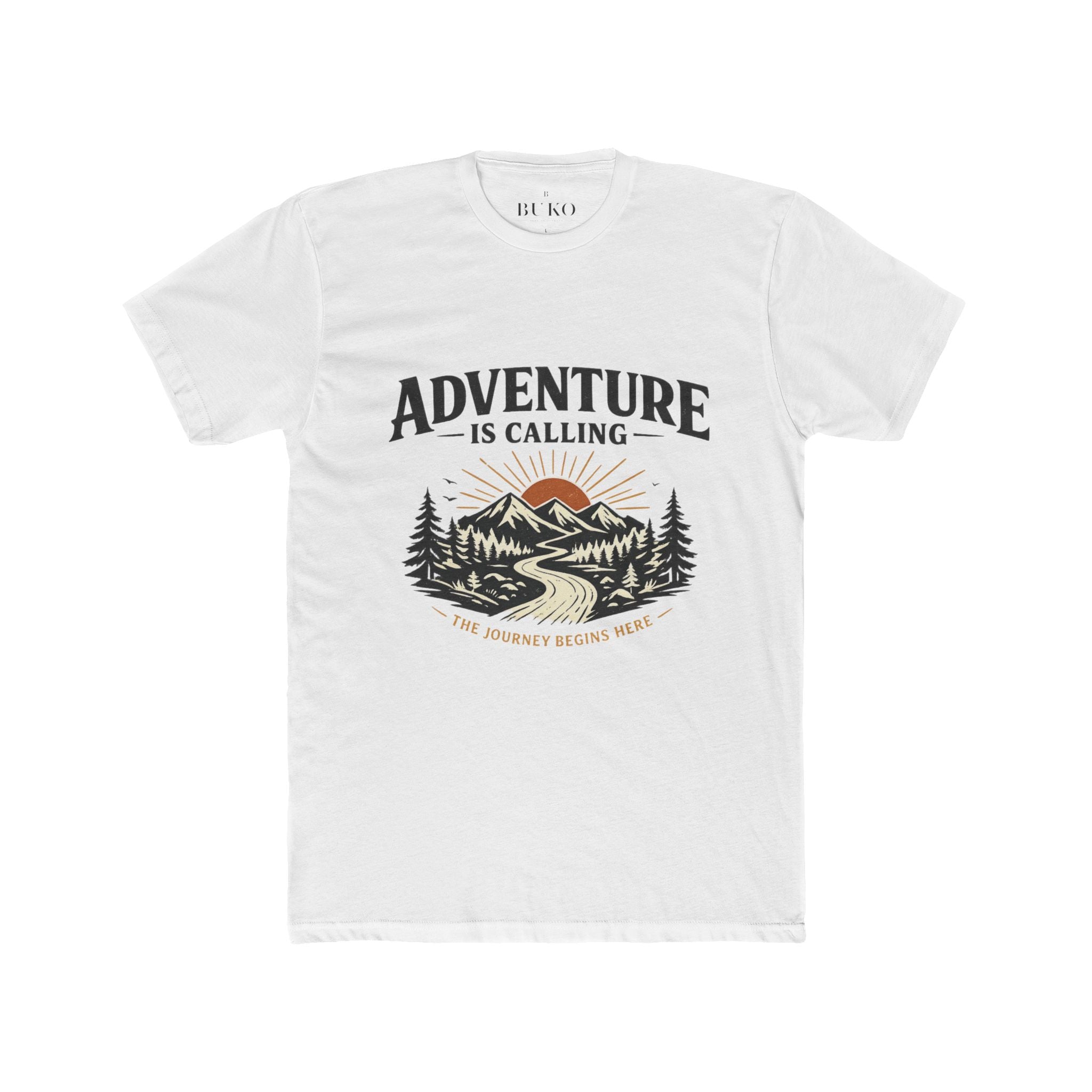 Adventure Is Calling Tee - Outdoor Hiking Graphic T-Shirt