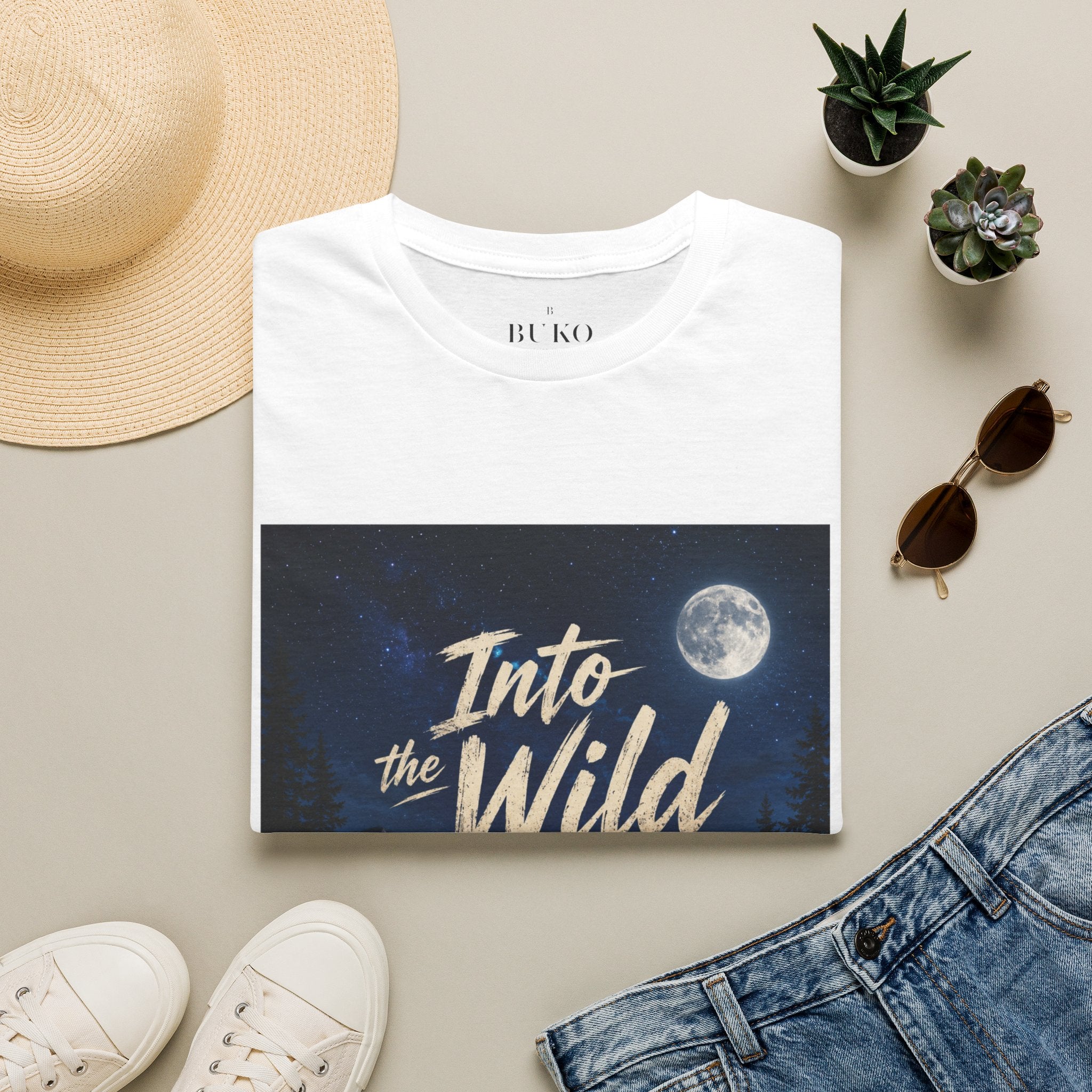 Into the Wild T-Shirt — Moonlit Forest Adventure Tee