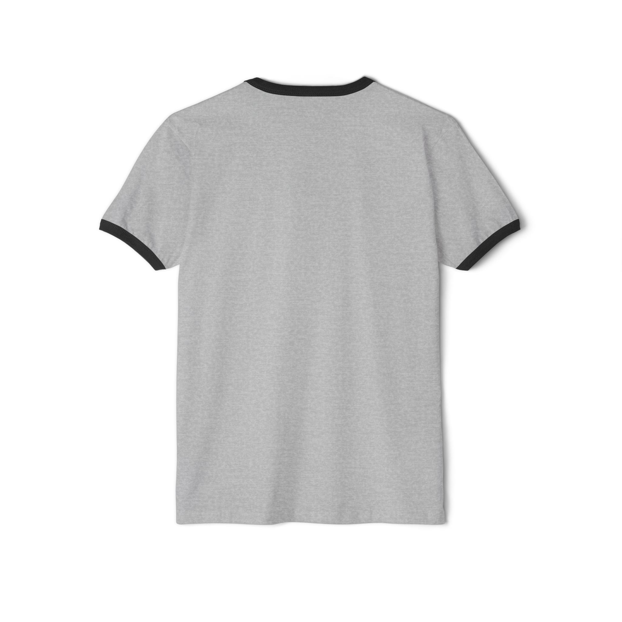 Retro Ringer T-Shirt — Minimal 'Hi, Bye' Pocket Graphic