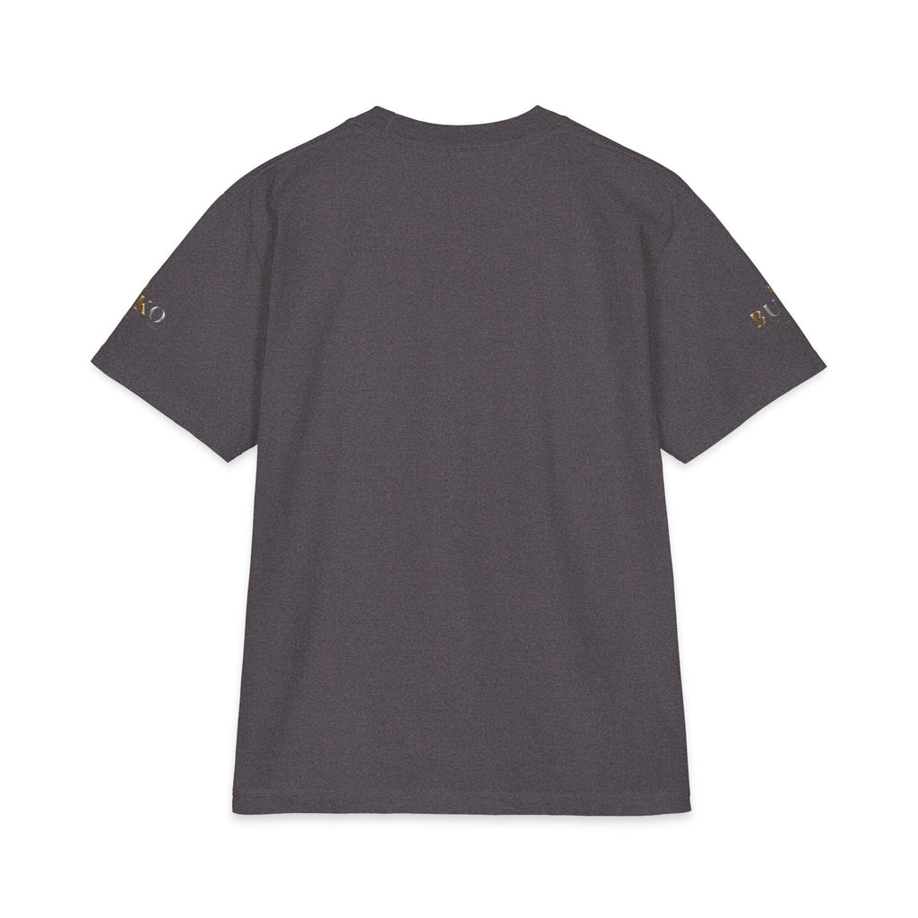 BUKO Gold Logo T‑Shirt — Minimalist Branded White Tee