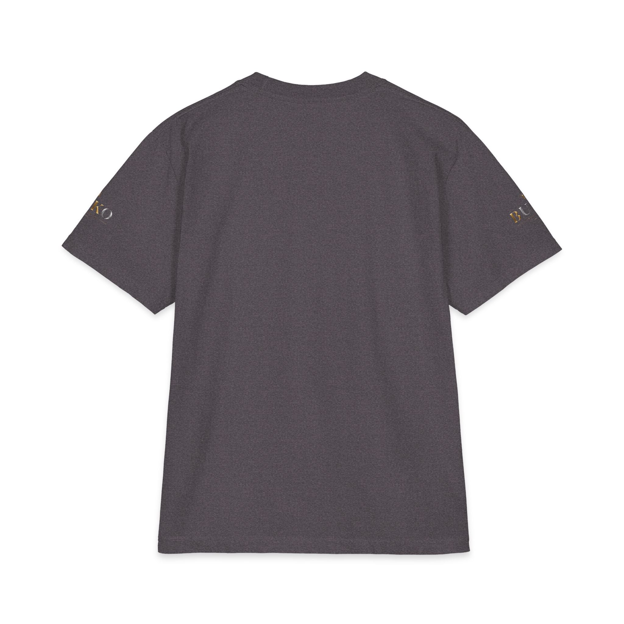 BUKO Gold Logo T‑Shirt — Minimalist Branded White Tee