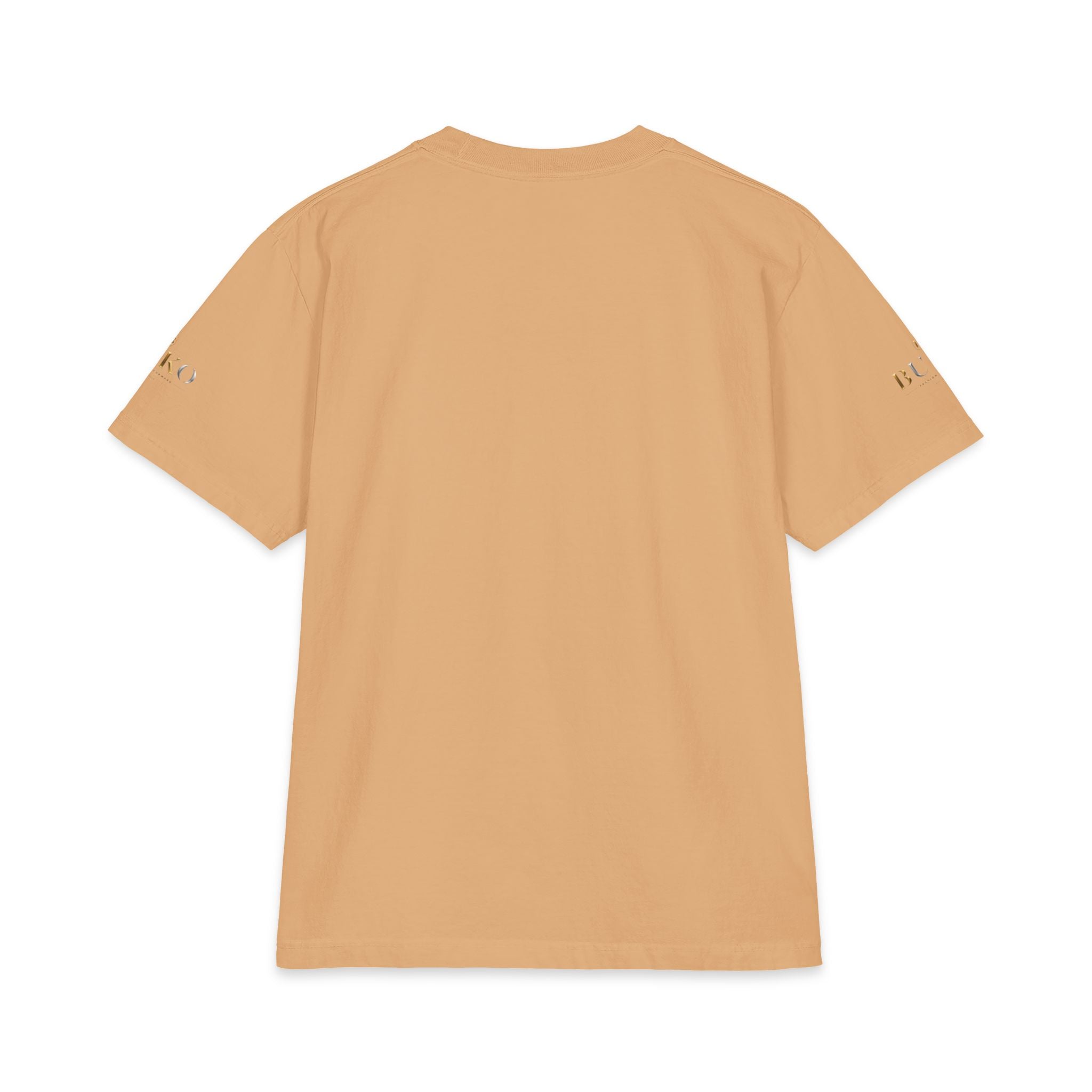 BUKO Gold Logo T‑Shirt — Minimalist Branded White Tee