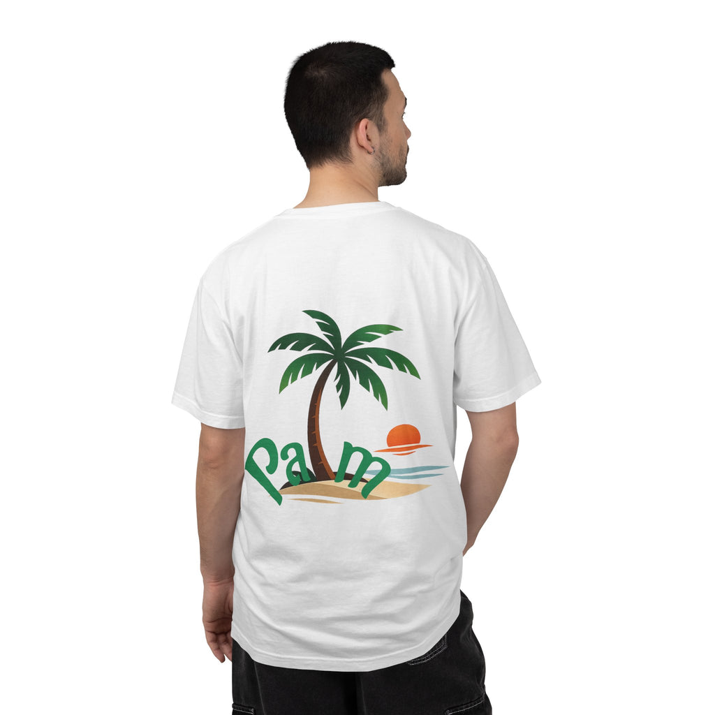 Palm Tree Sunset T-shirt | Tropical Beach Graphic