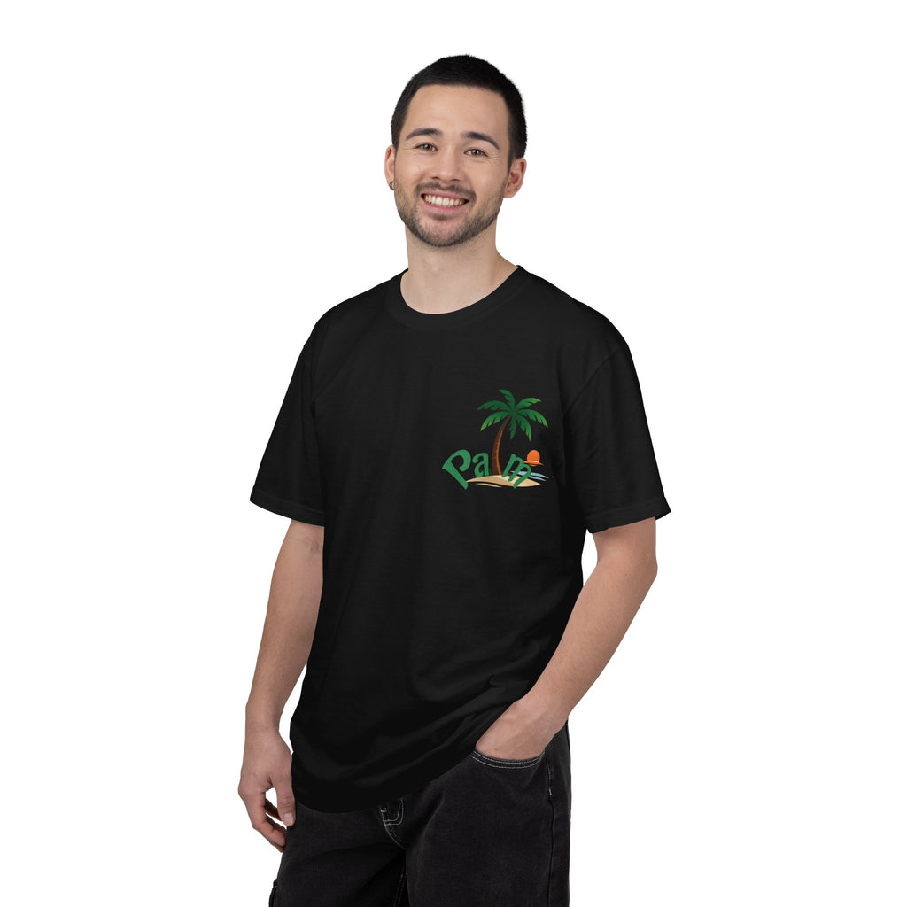 Palm Tree Sunset T-shirt | Tropical Beach Graphic