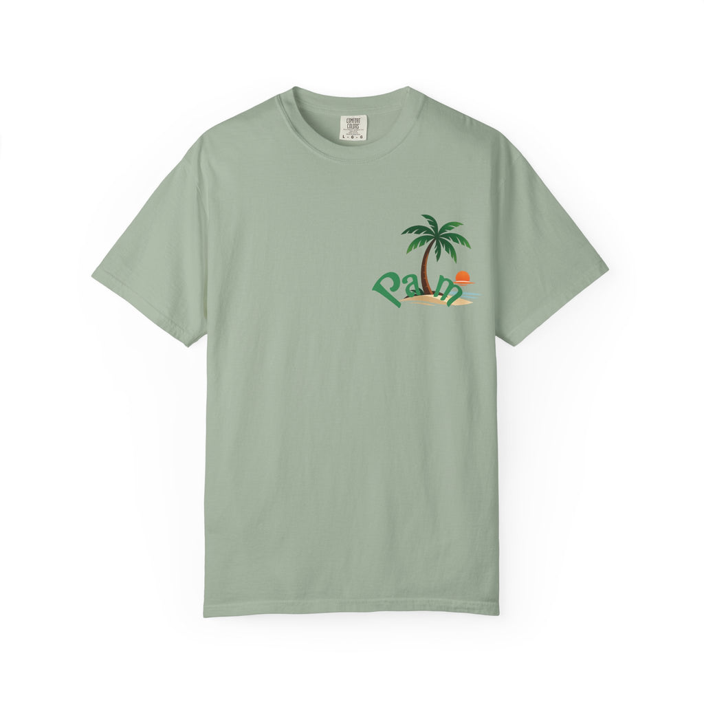Palm Tree Sunset T-shirt | Tropical Beach Graphic
