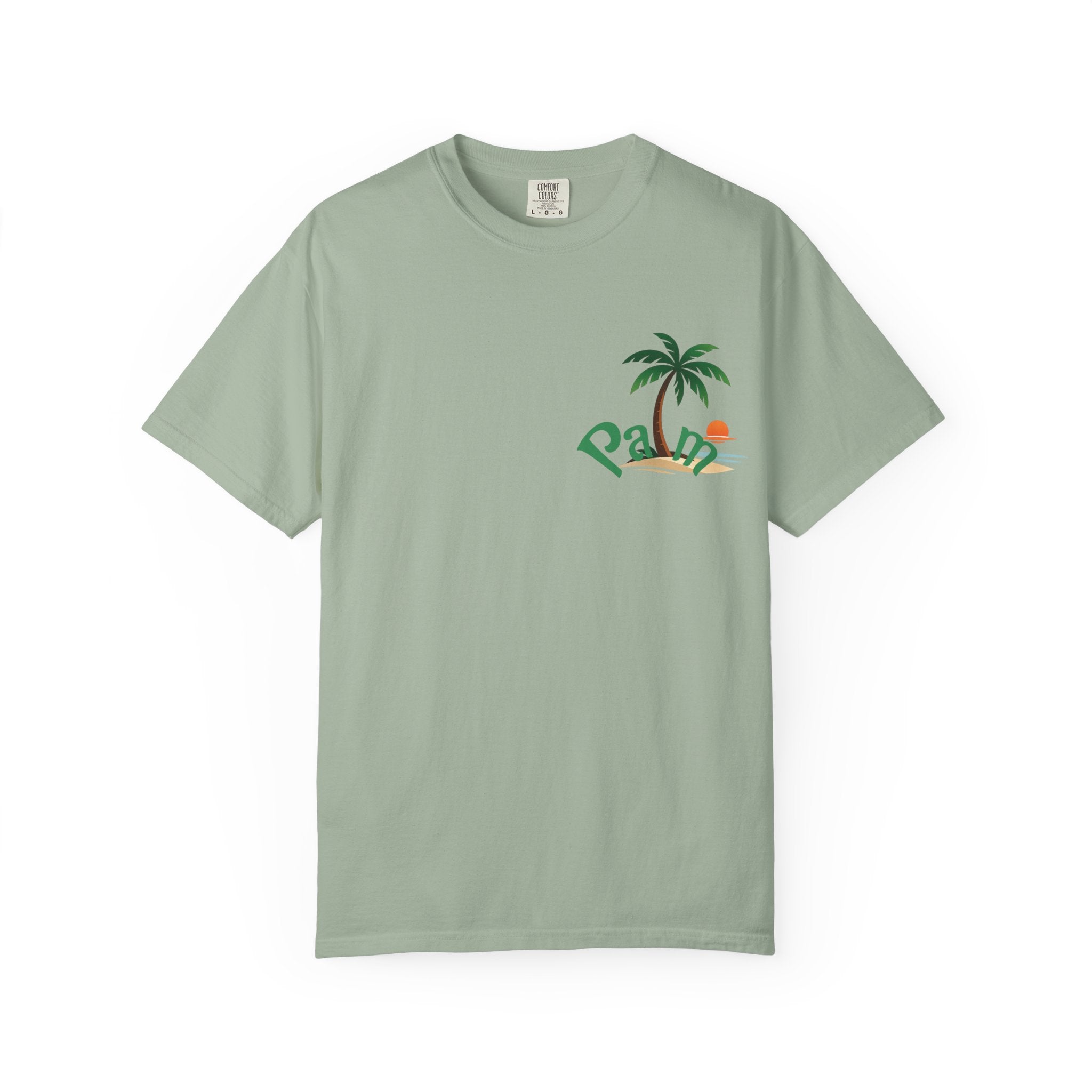 Palm Tree Sunset T-shirt | Tropical Beach Graphic
