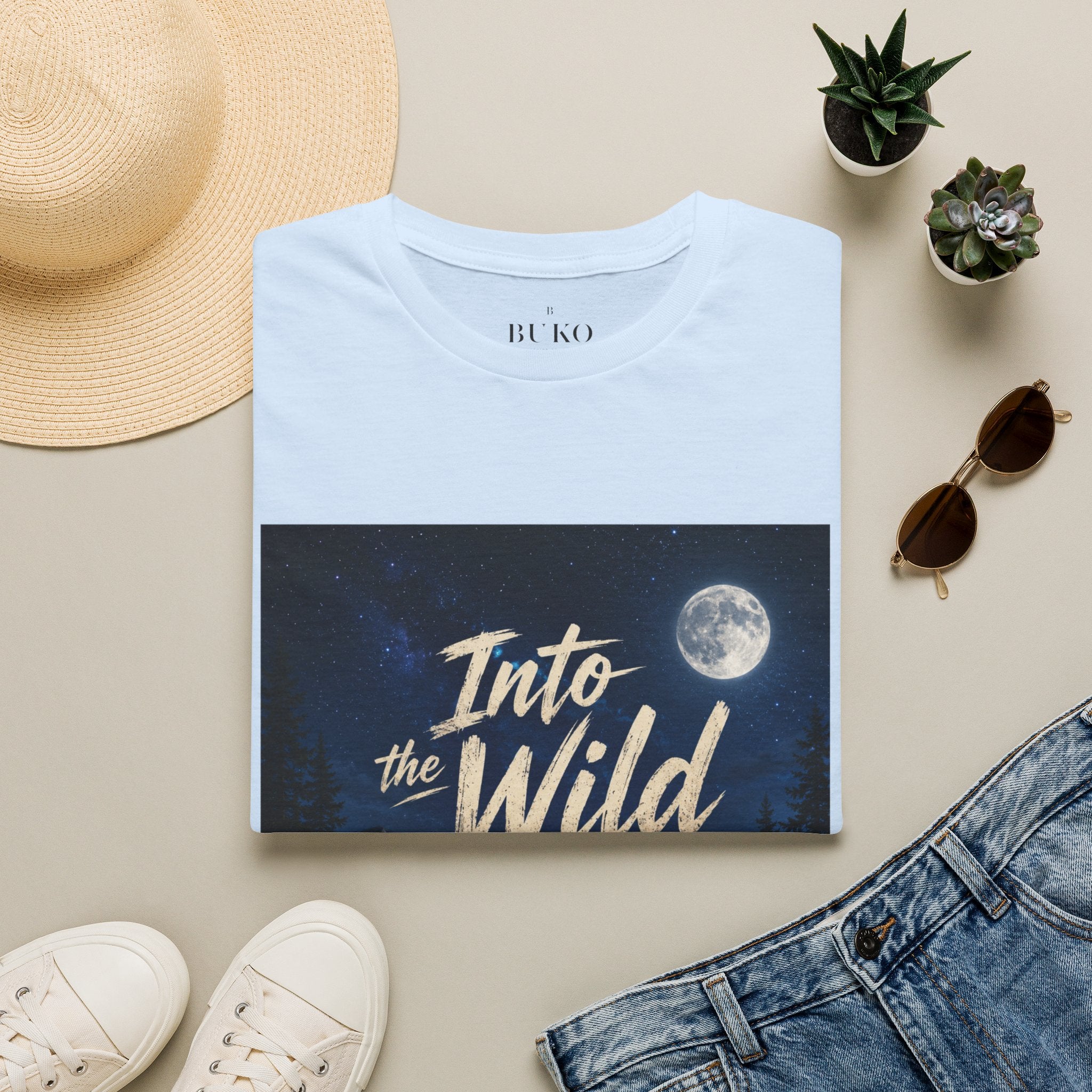 Into the Wild T-Shirt — Moonlit Forest Adventure Tee