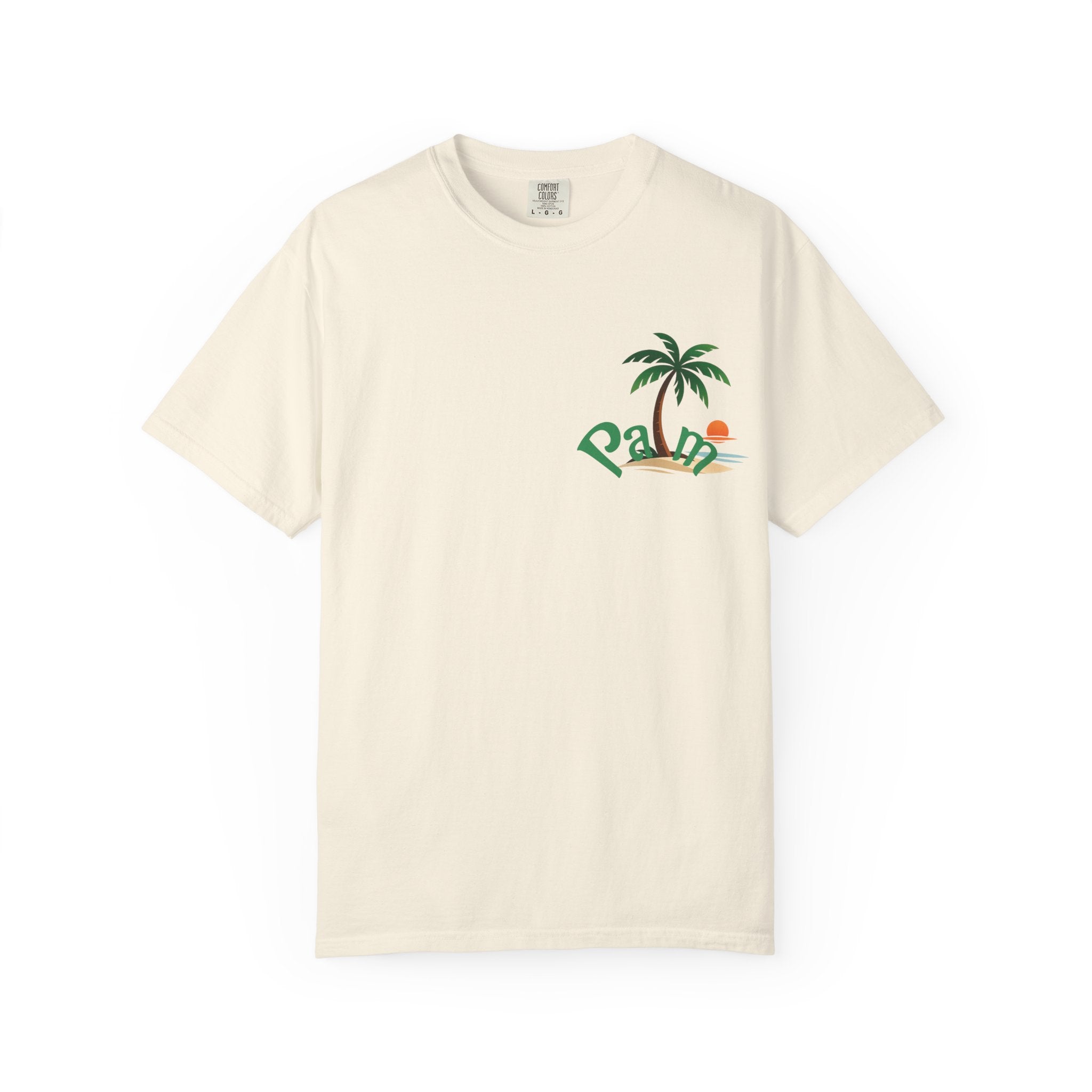 Palm Tree Sunset T-shirt | Tropical Beach Graphic