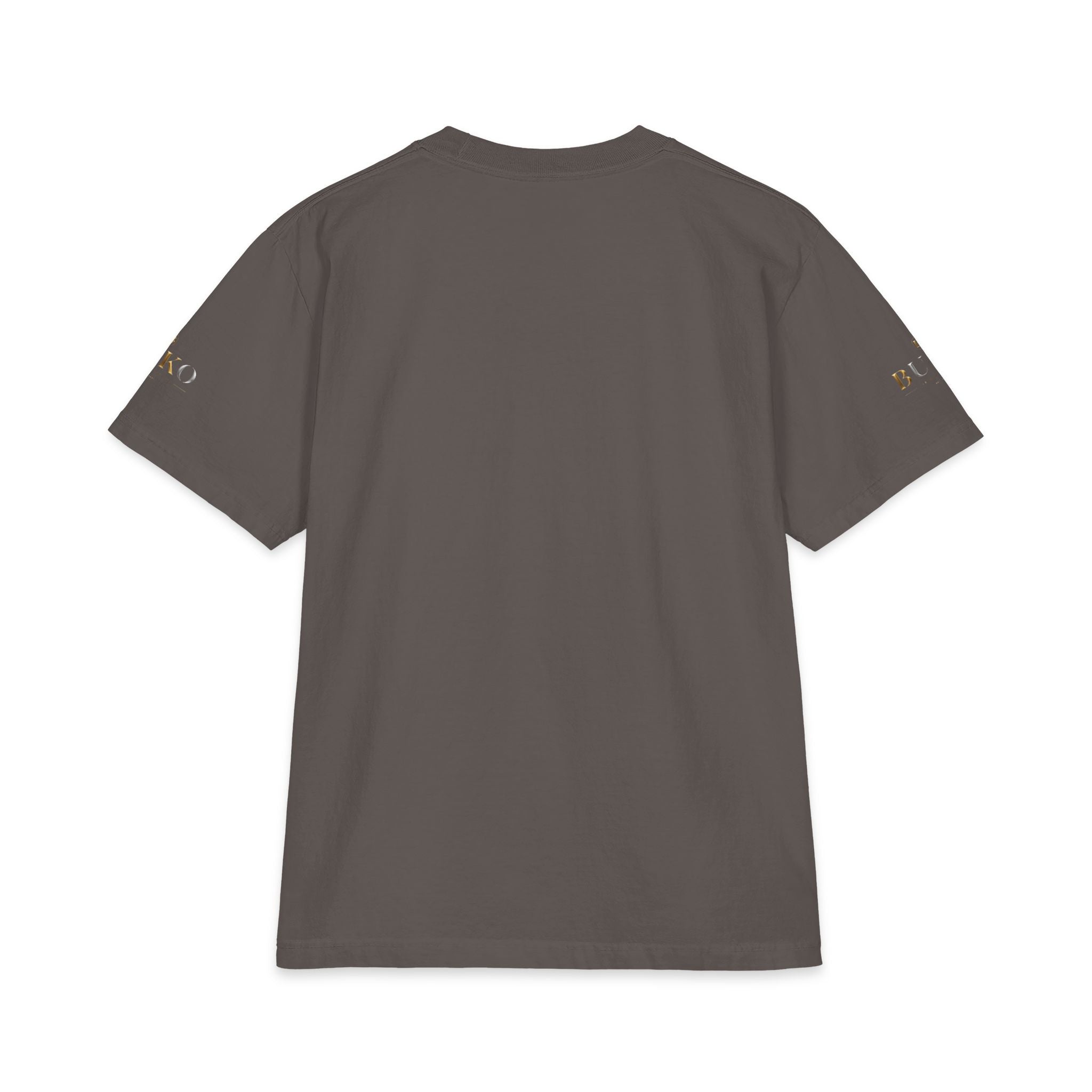 BUKO Gold Logo T‑Shirt — Minimalist Branded White Tee
