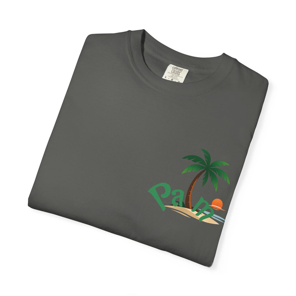 Palm Tree Sunset T-shirt | Tropical Beach Graphic