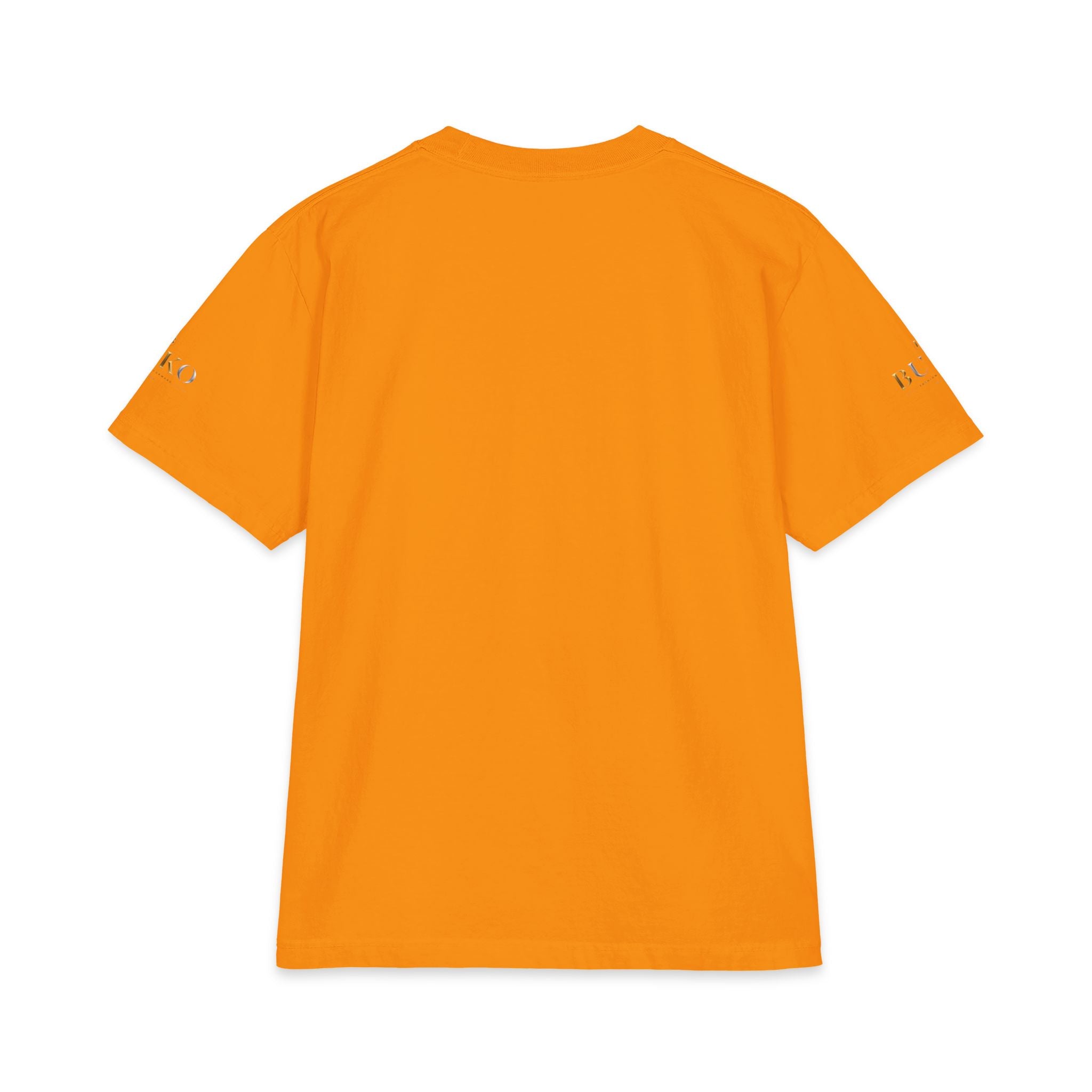BUKO Gold Logo T‑Shirt — Minimalist Branded White Tee