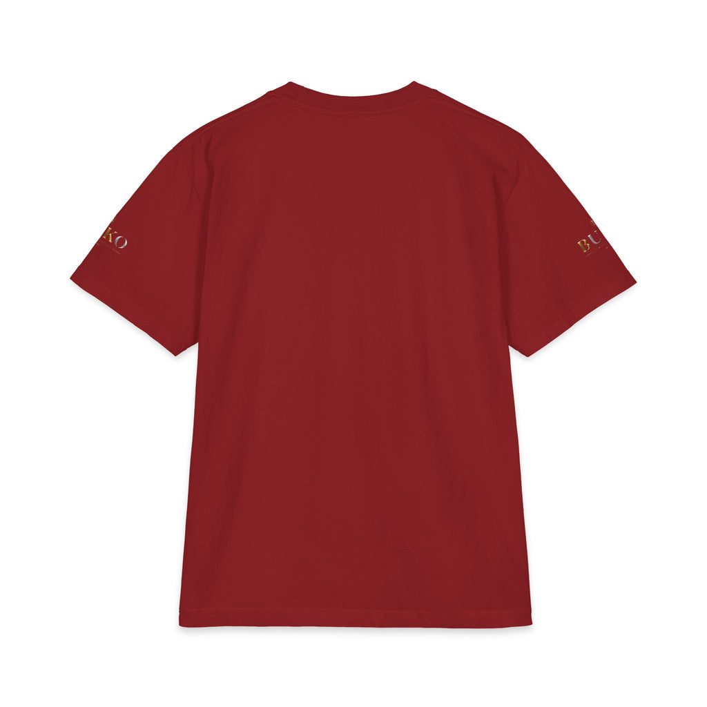BUKO Gold Logo T‑Shirt — Minimalist Branded White Tee