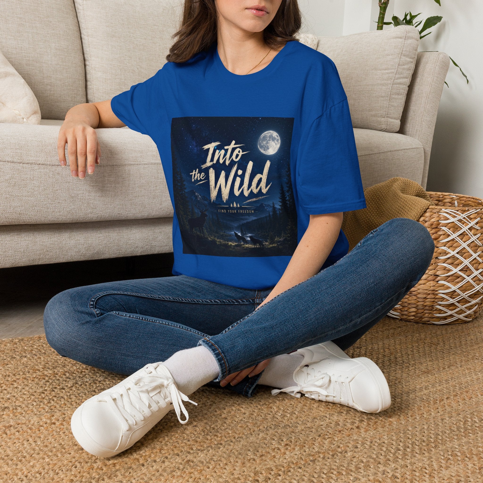 Into the Wild T-Shirt — Moonlit Forest Adventure Tee