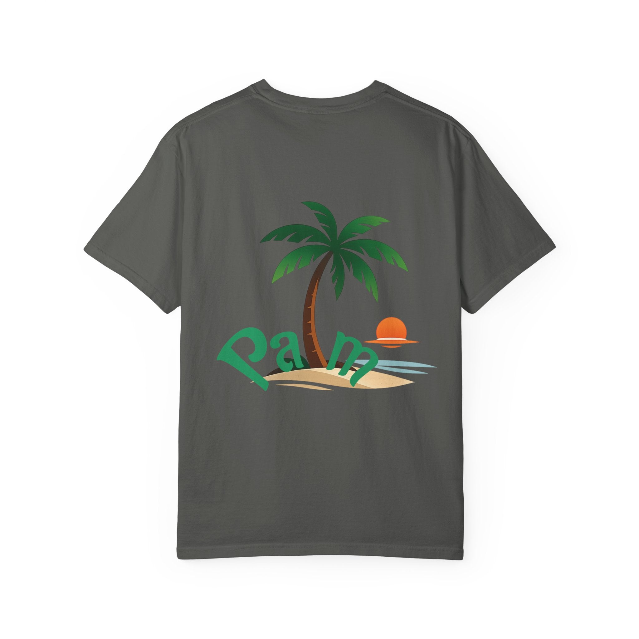 Palm Tree Sunset T-shirt | Tropical Beach Graphic