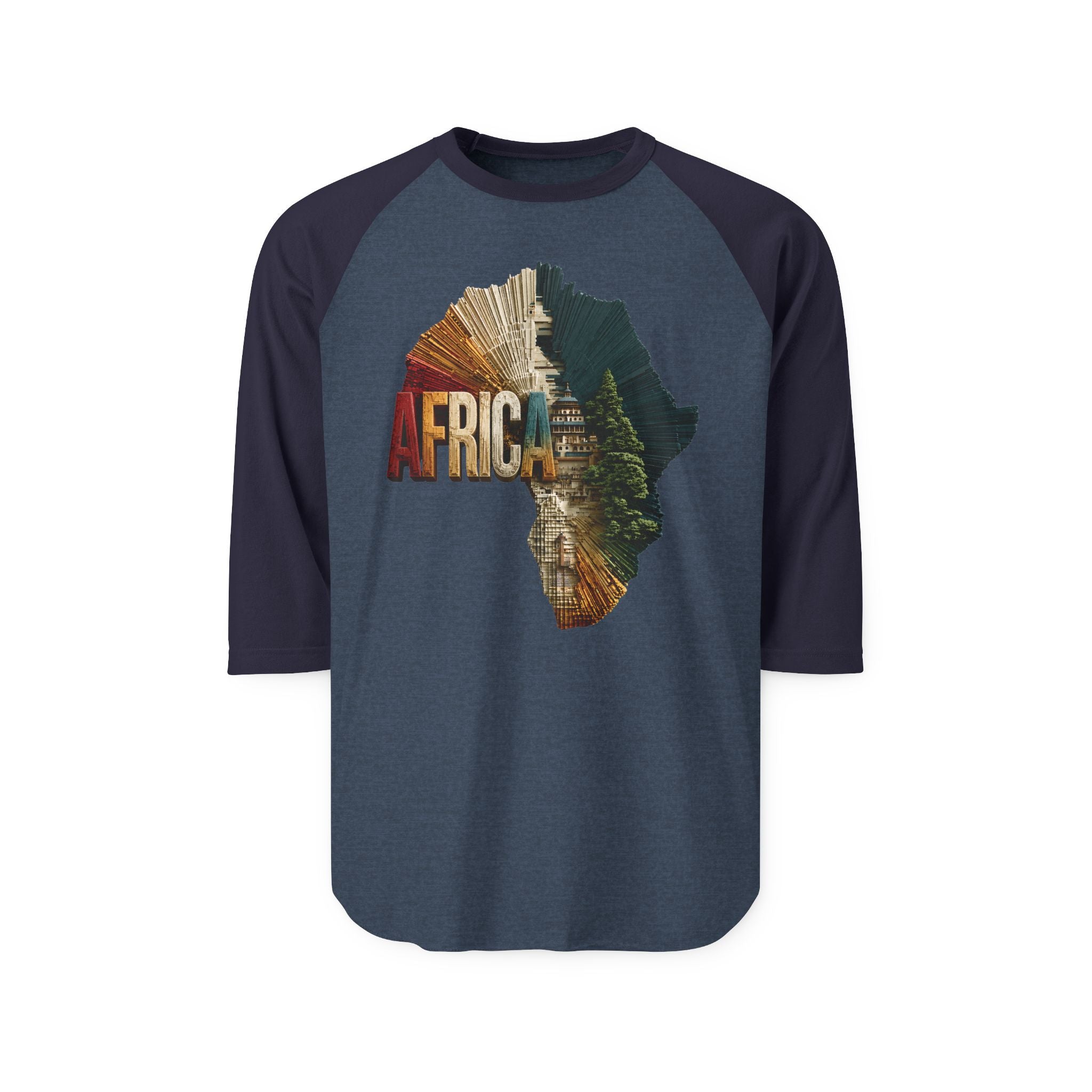 Unisex Three-Quarter Sleeve Raglan Shirt