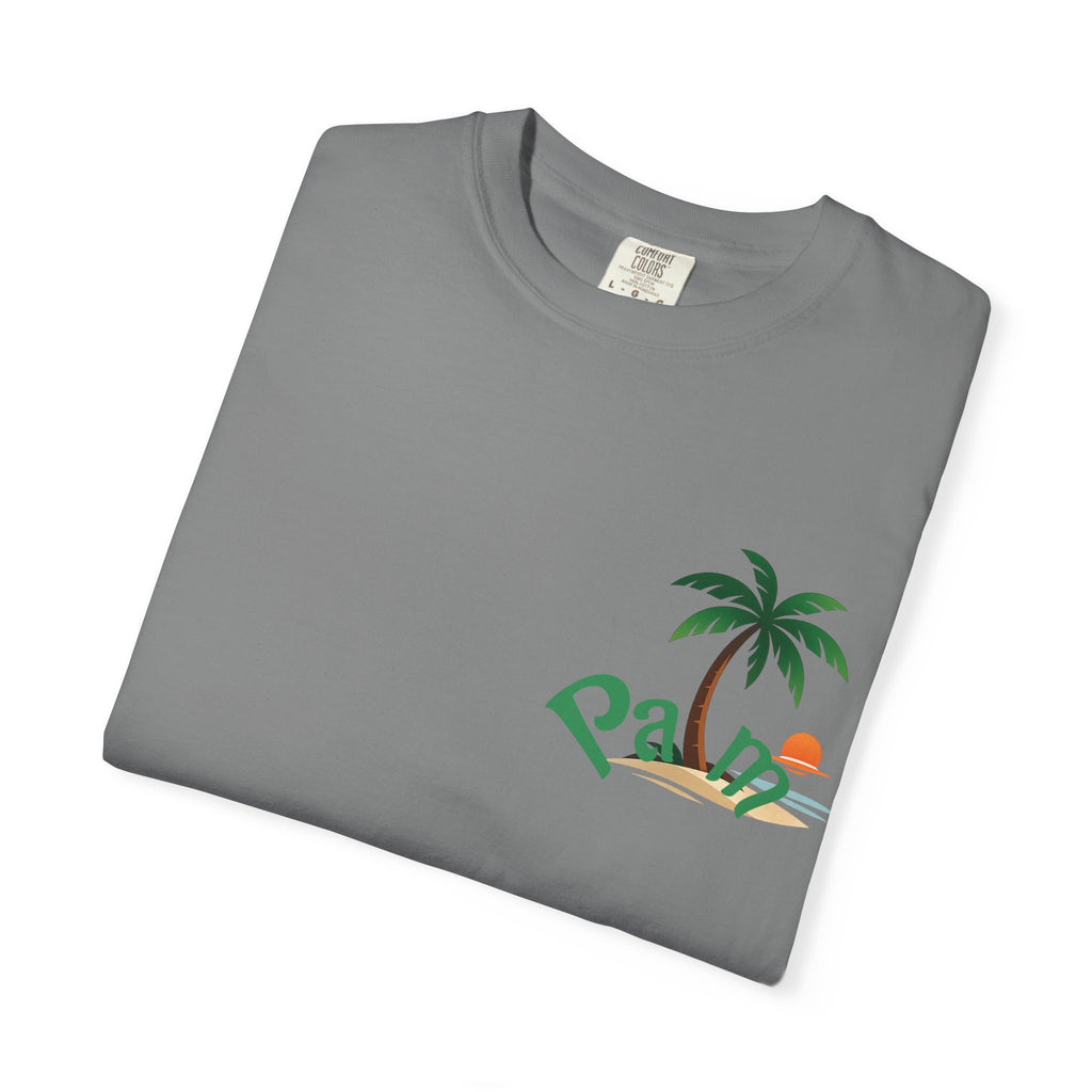 Palm Tree Sunset T-shirt | Tropical Beach Graphic