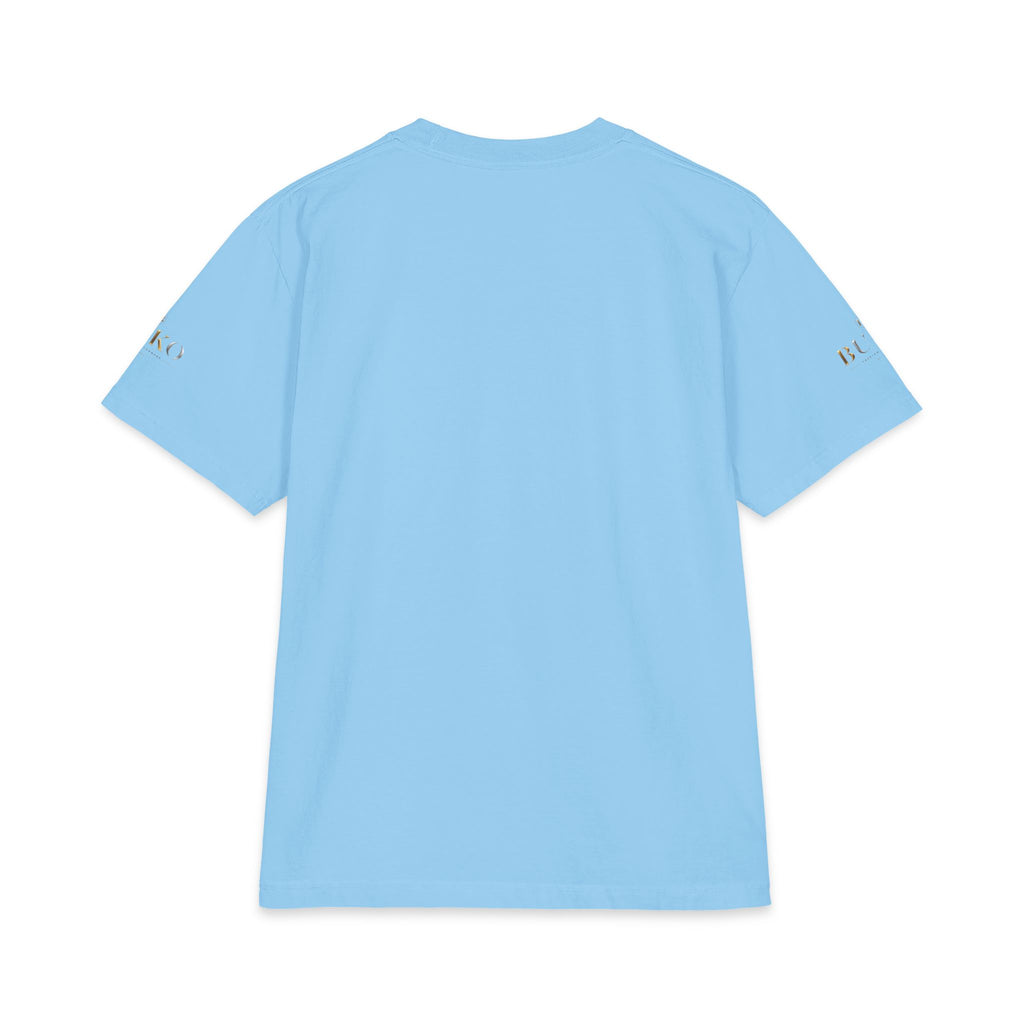BUKO Gold Logo T‑Shirt — Minimalist Branded White Tee