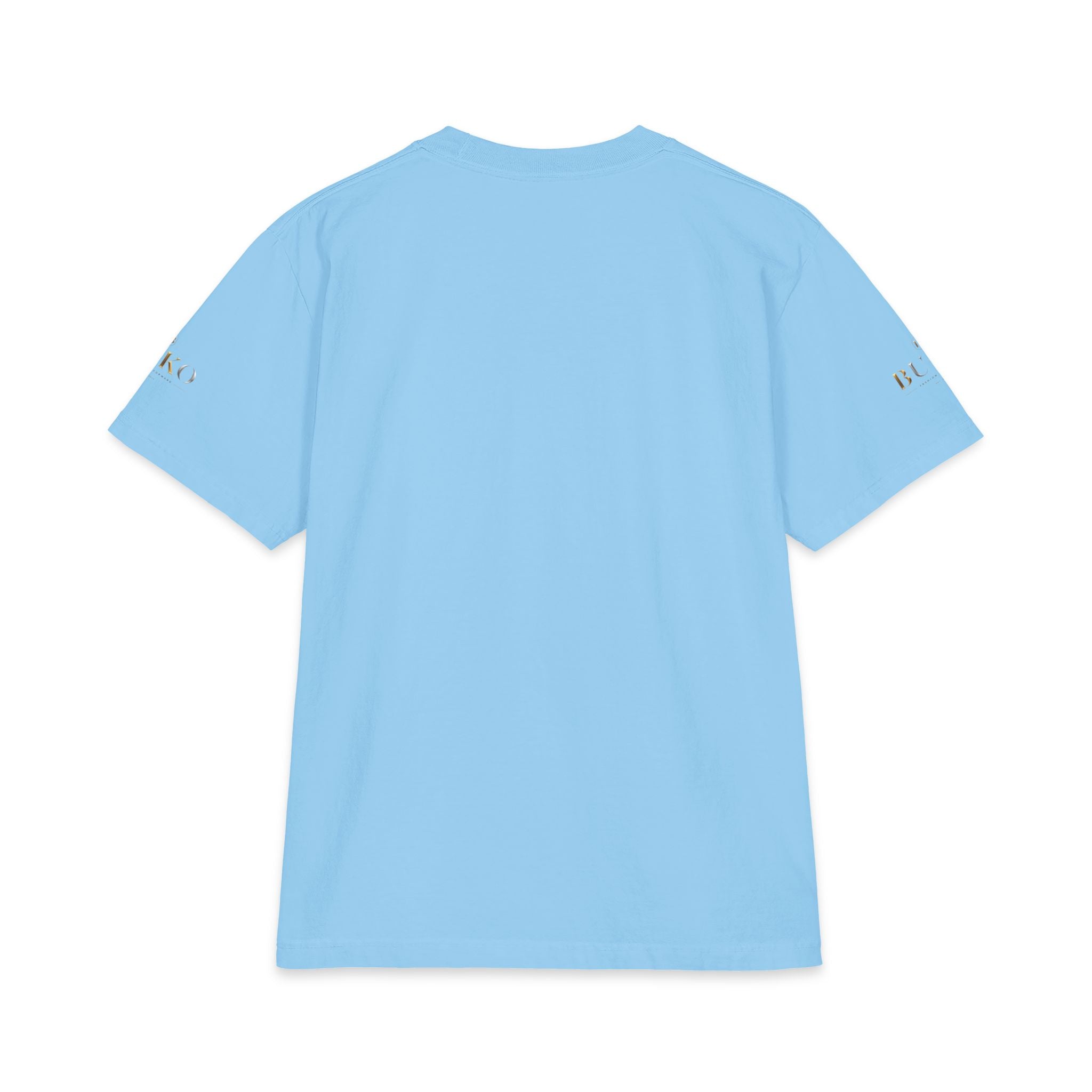 BUKO Gold Logo T‑Shirt — Minimalist Branded White Tee