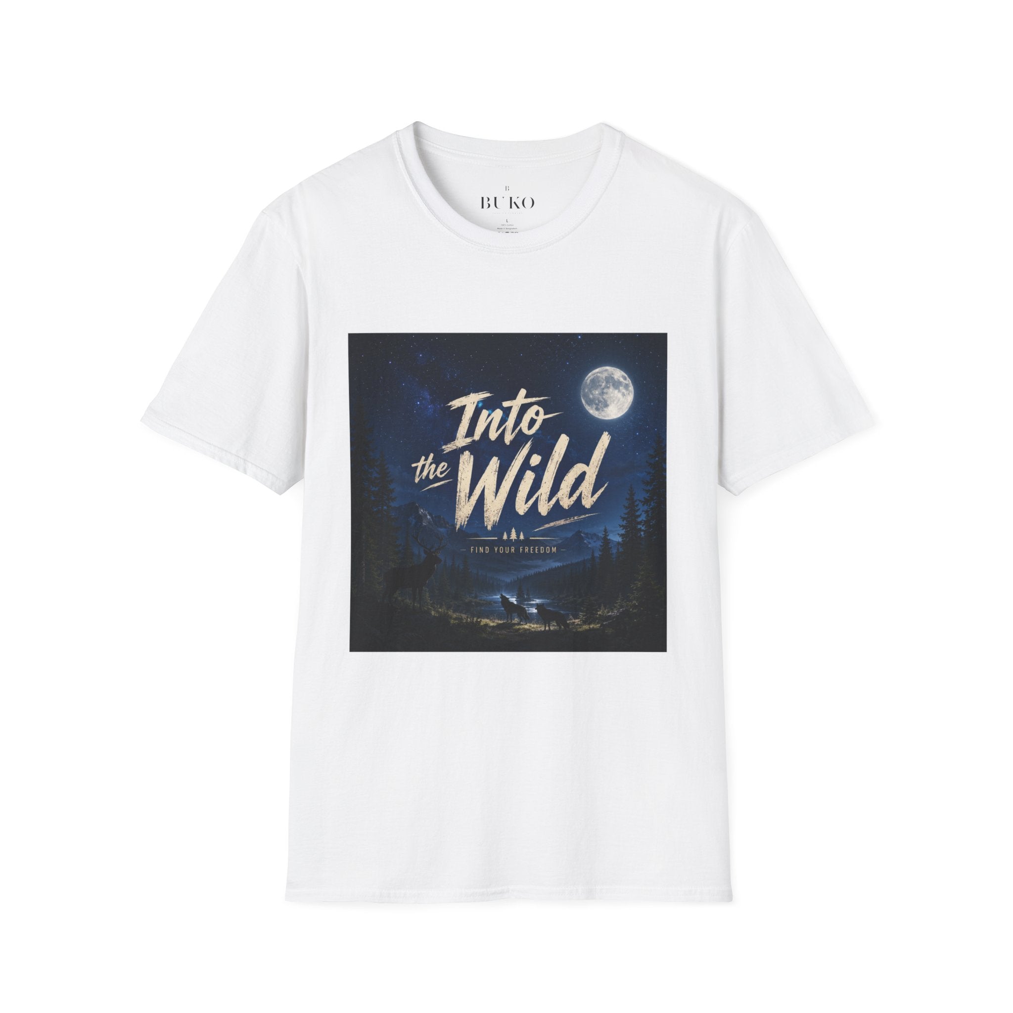 Into the Wild T-Shirt — Moonlit Forest Adventure Tee