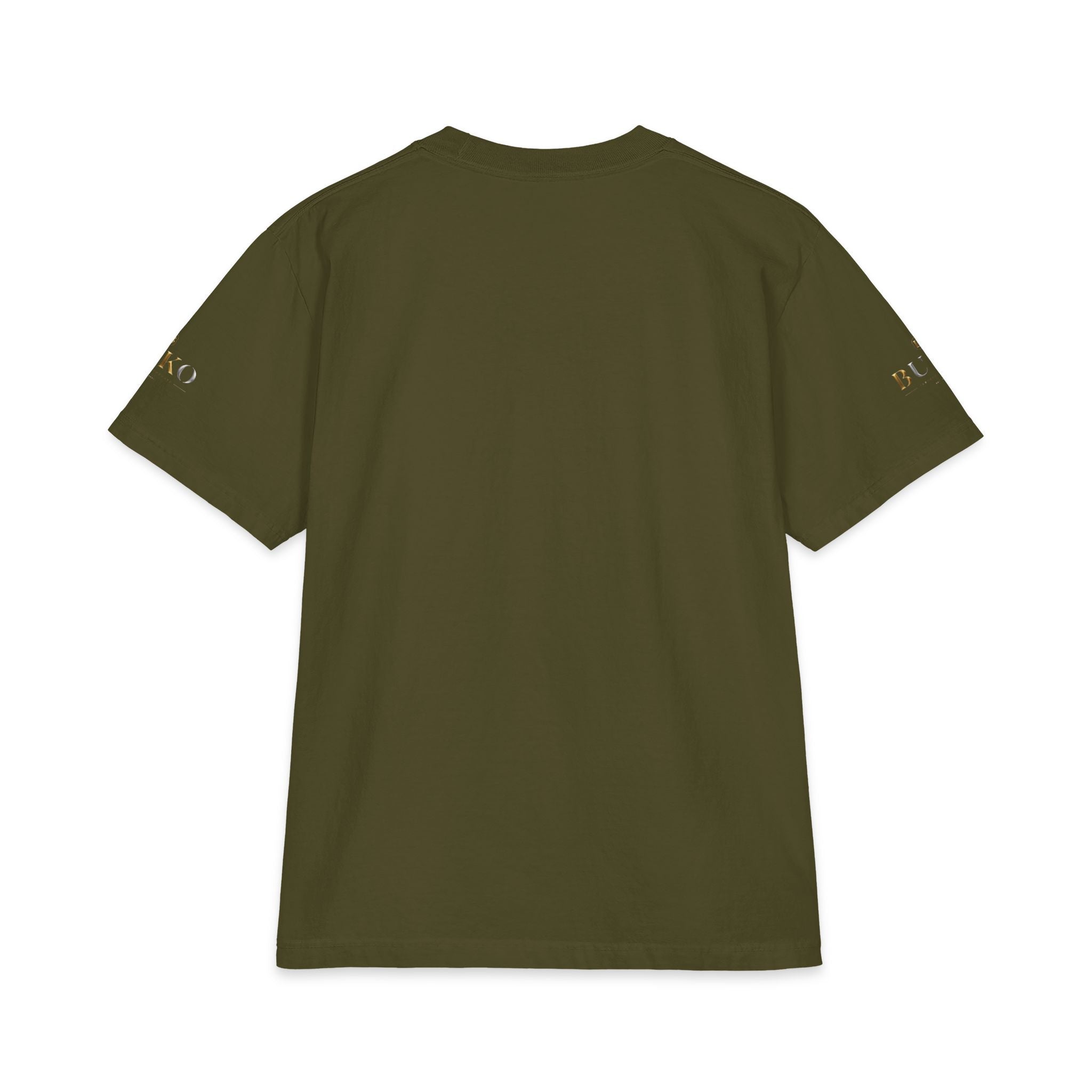 BUKO Gold Logo T‑Shirt — Minimalist Branded White Tee