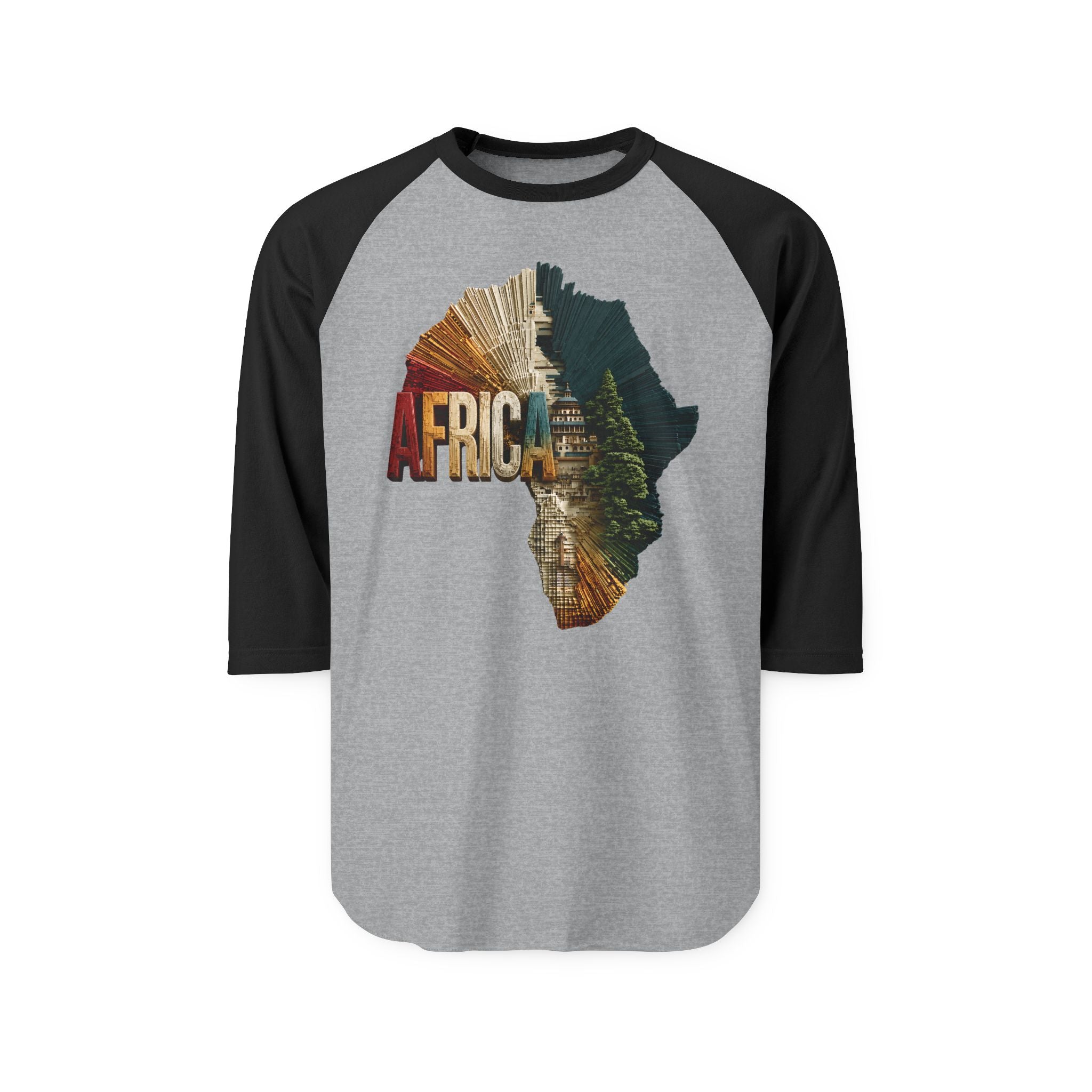 Unisex Three-Quarter Sleeve Raglan Shirt