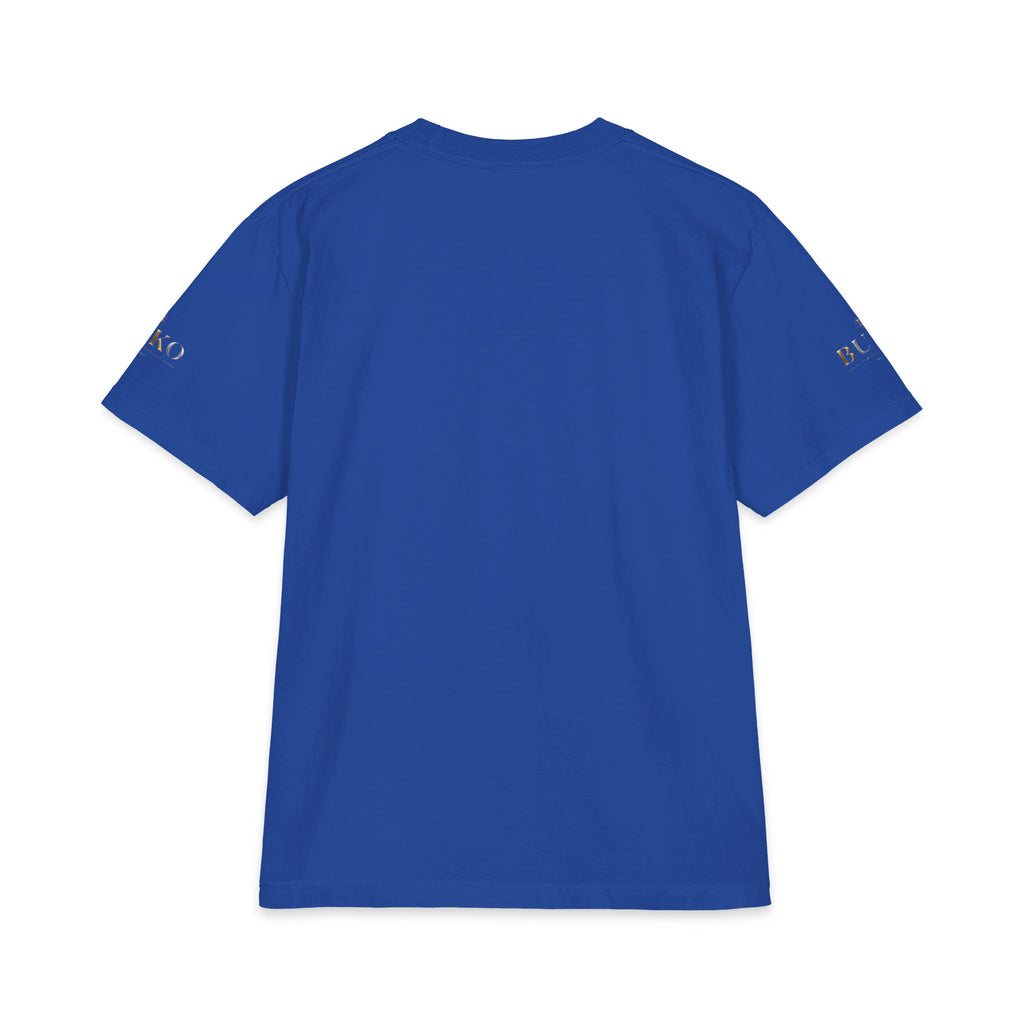 BUKO Gold Logo T‑Shirt — Minimalist Branded White Tee