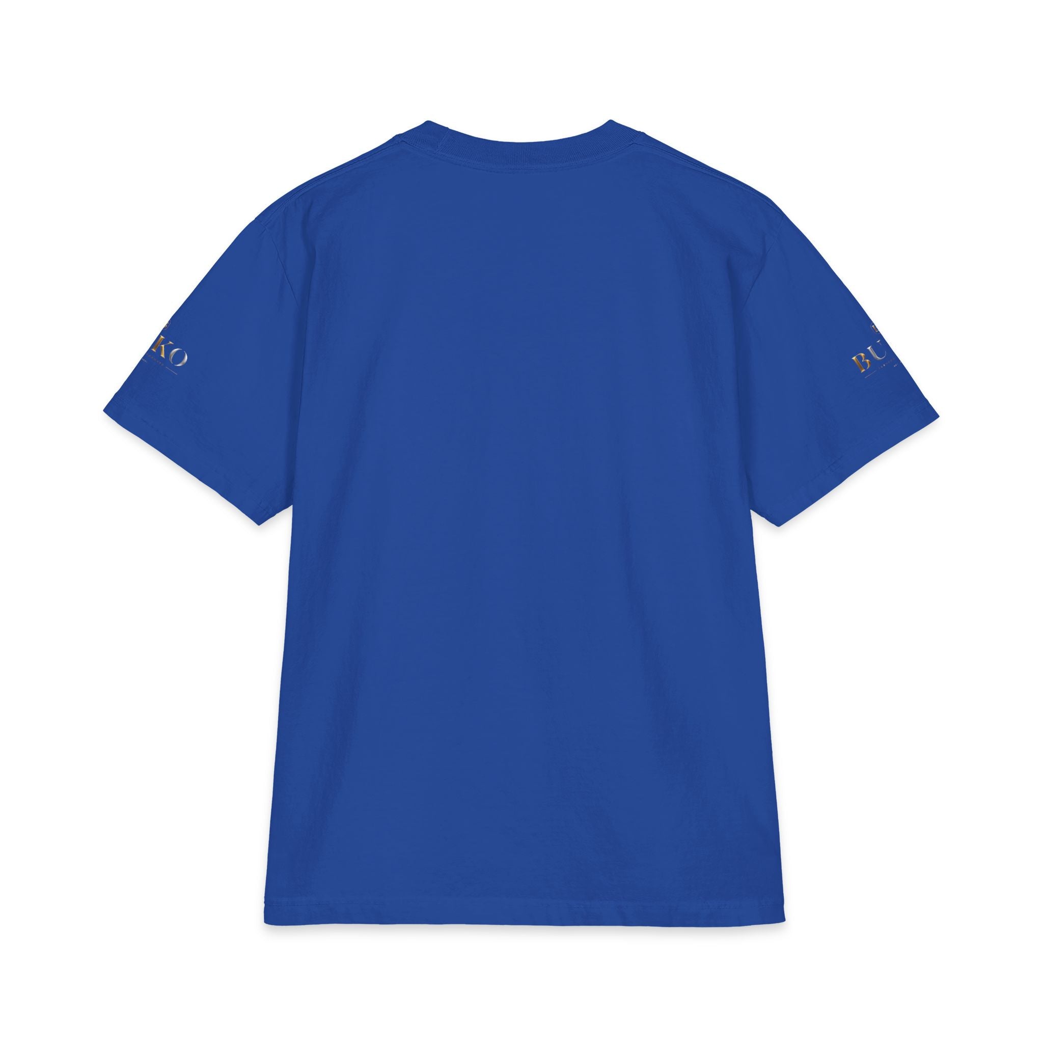 BUKO Gold Logo T‑Shirt — Minimalist Branded White Tee
