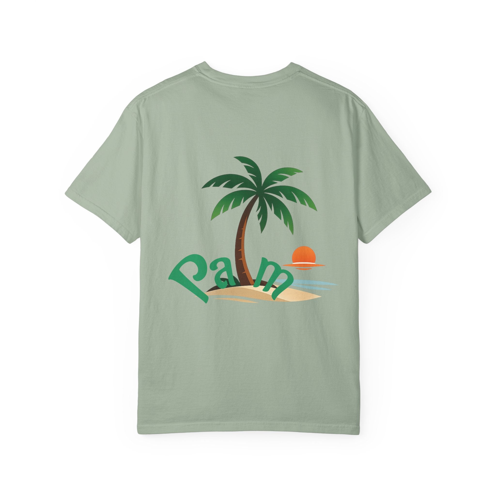 Palm Tree Sunset T-shirt | Tropical Beach Graphic