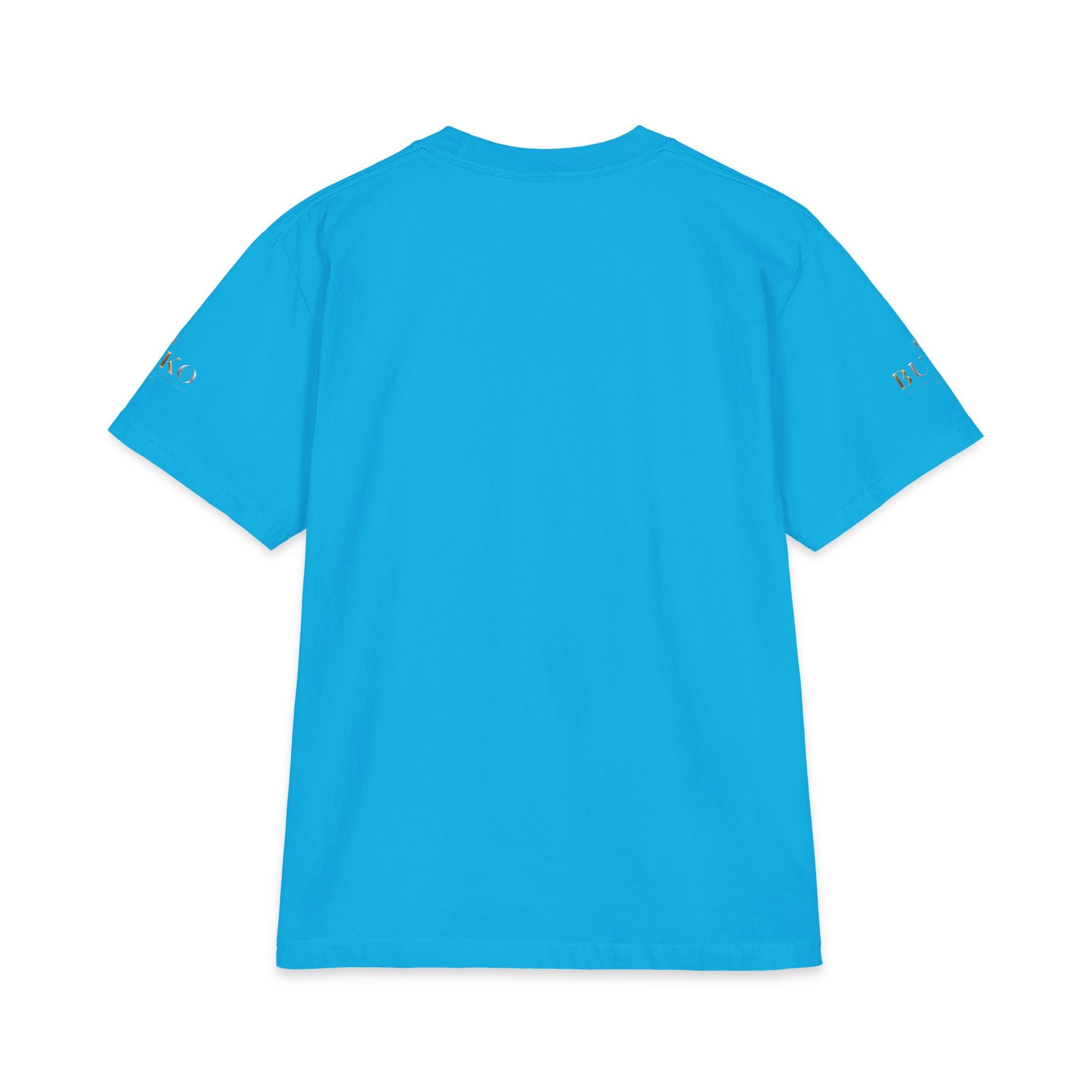BUKO Gold Logo T‑Shirt — Minimalist Branded White Tee