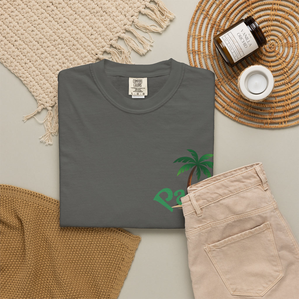 Palm Tree Sunset T-shirt | Tropical Beach Graphic