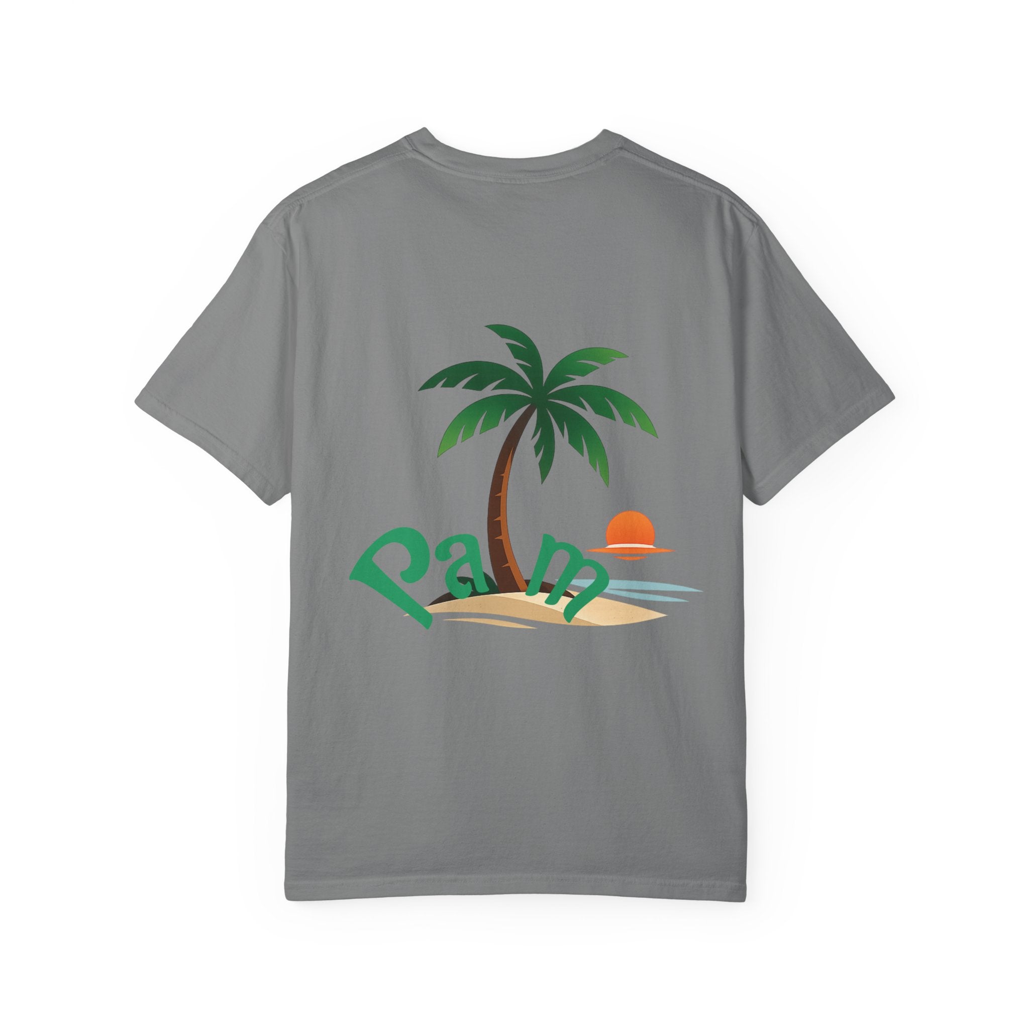 Palm Tree Sunset T-shirt | Tropical Beach Graphic