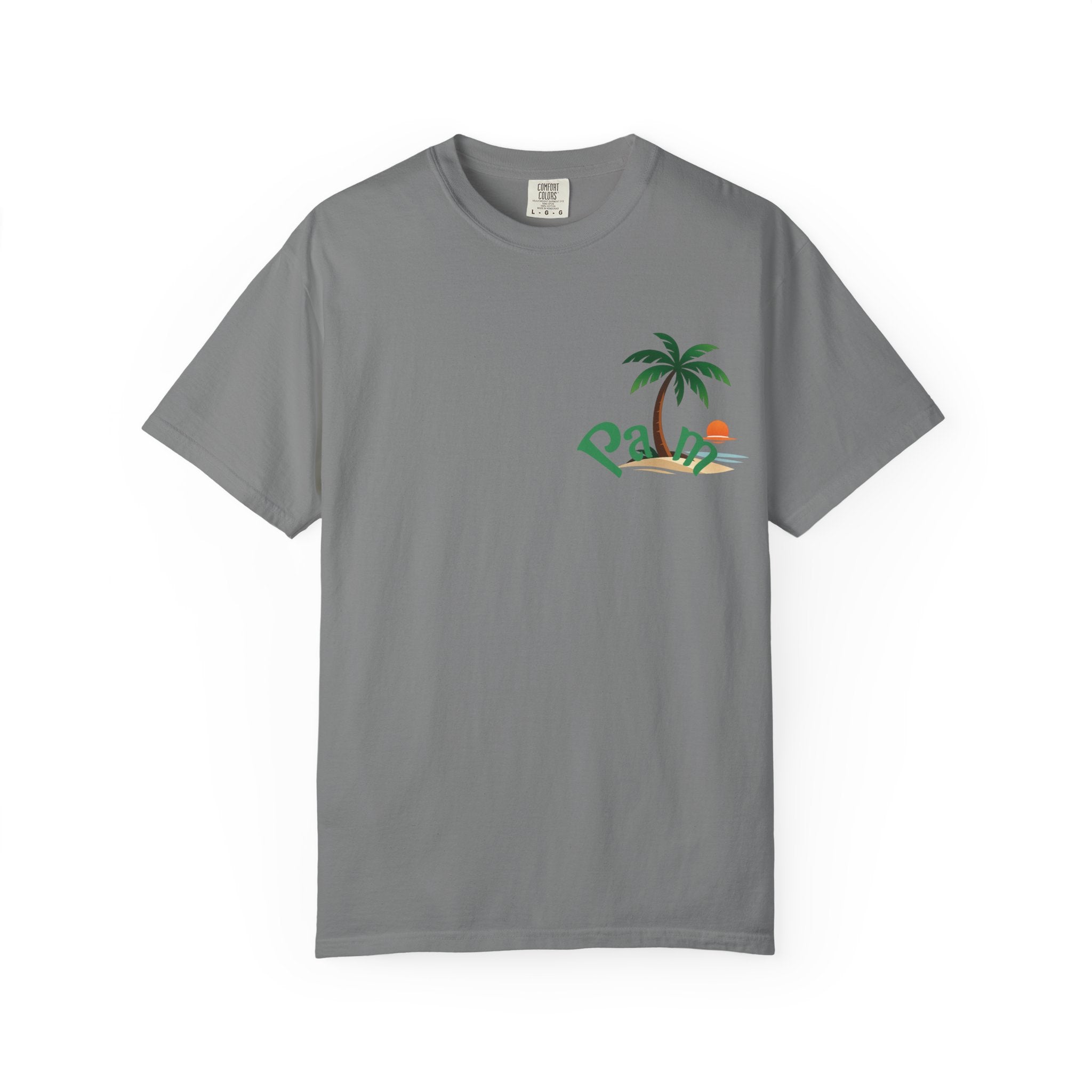 Palm Tree Sunset T-shirt | Tropical Beach Graphic