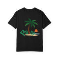 Palm Tree Sunset T-shirt | Tropical Beach Graphic