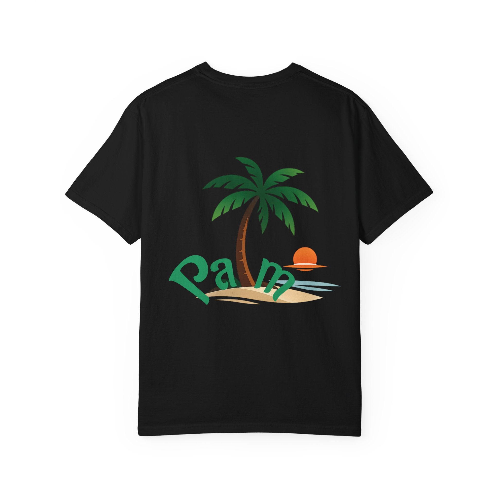 Palm Tree Sunset T-shirt | Tropical Beach Graphic
