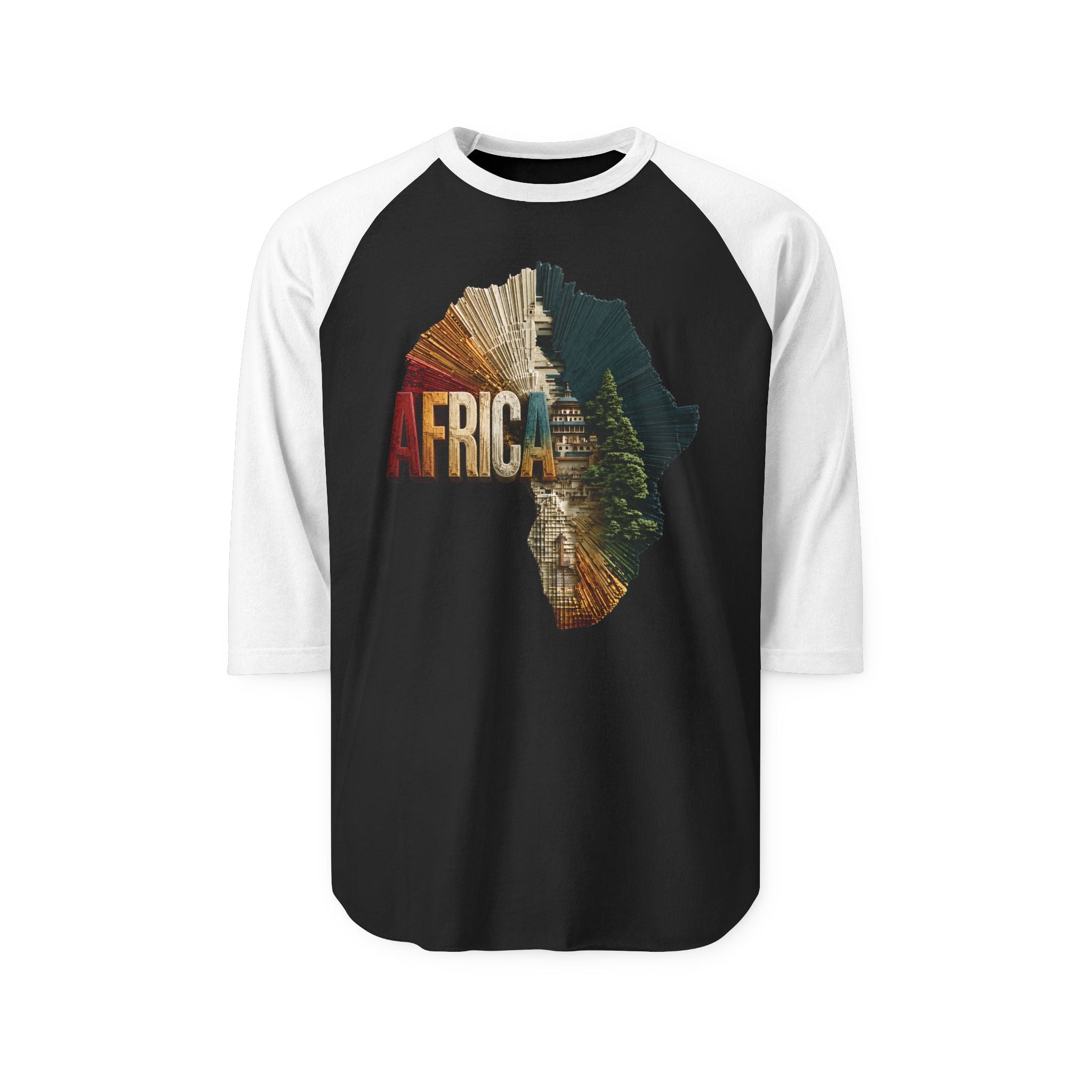 Unisex Three-Quarter Sleeve Raglan Shirt