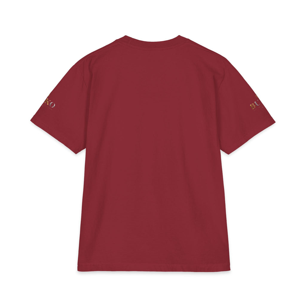 BUKO Gold Logo T‑Shirt — Minimalist Branded White Tee