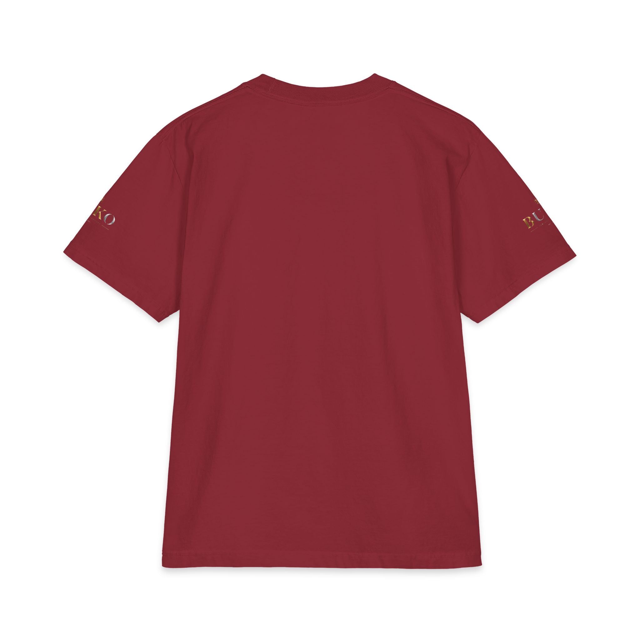 BUKO Gold Logo T‑Shirt — Minimalist Branded White Tee