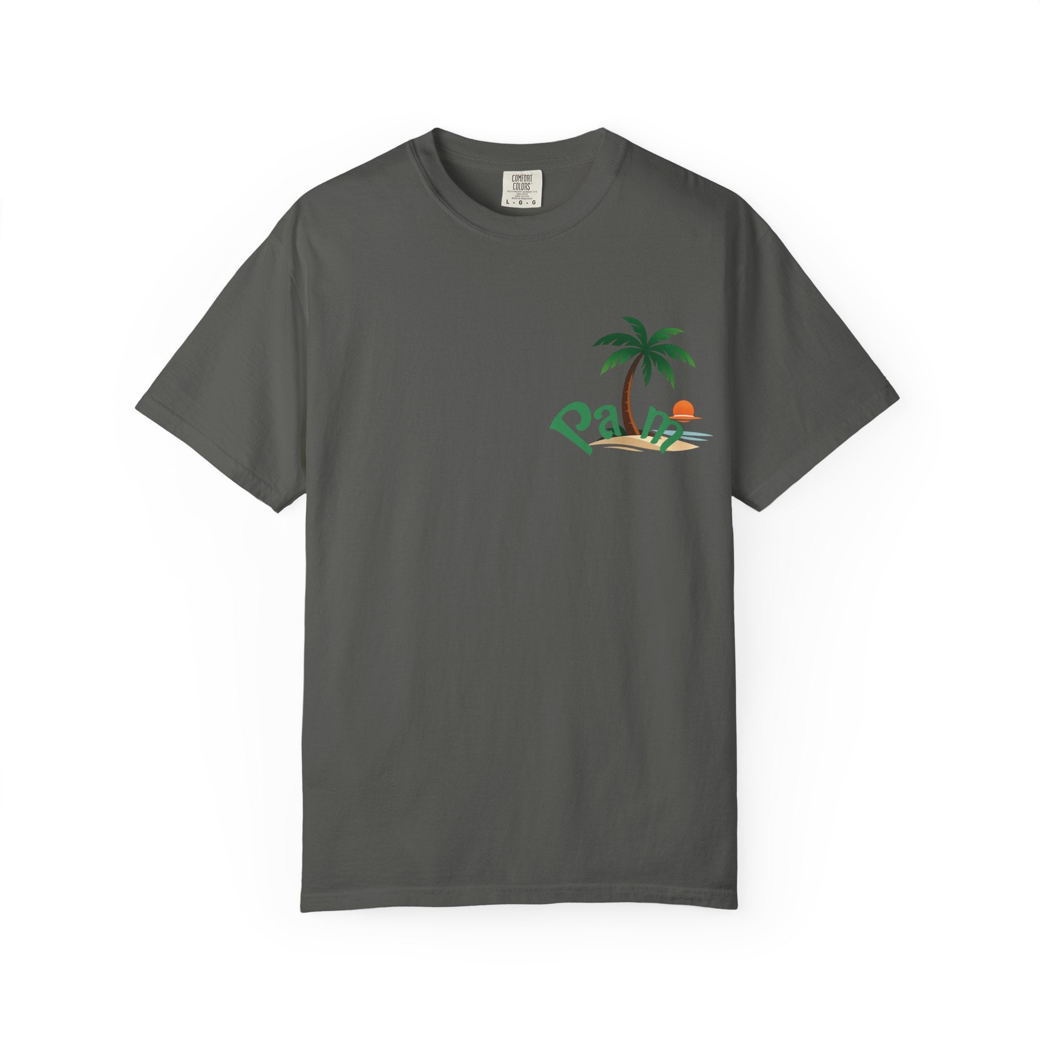 Palm Tree Sunset T-shirt | Tropical Beach Graphic