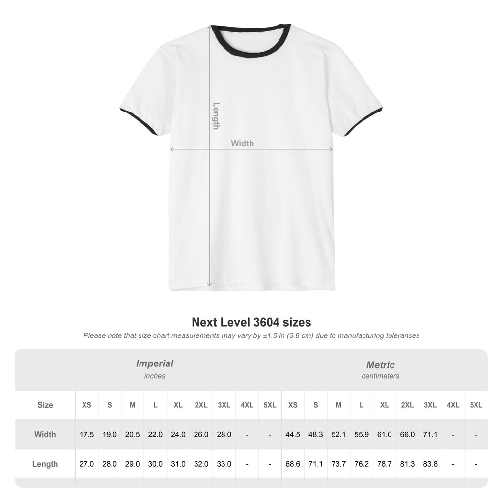 Retro Ringer T-Shirt — Minimal 'Hi, Bye' Pocket Graphic