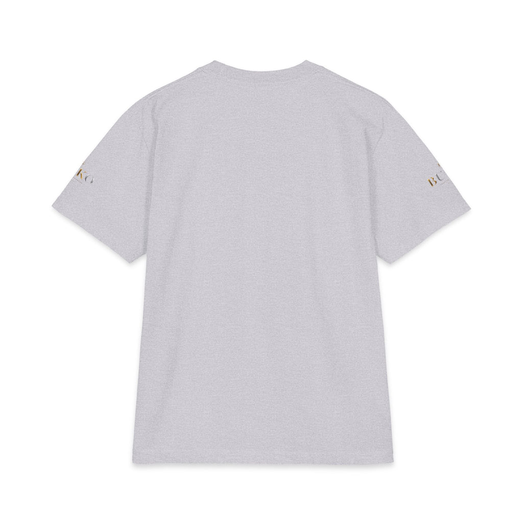 BUKO Gold Logo T‑Shirt — Minimalist Branded White Tee
